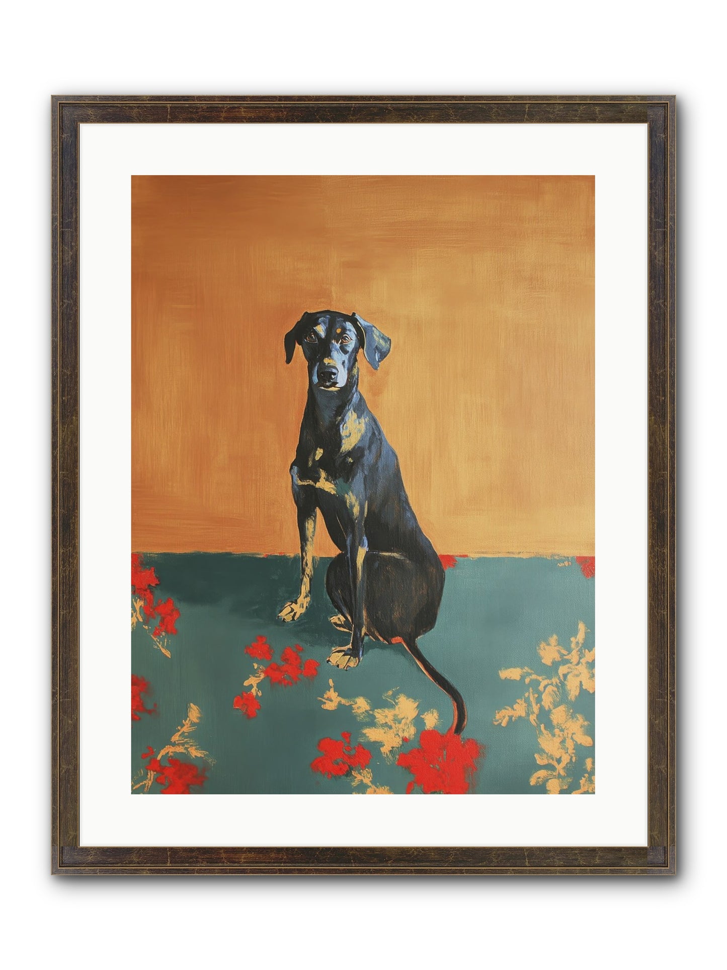 Wilde Framed Print - Slimwoods Black/Gold 18x24