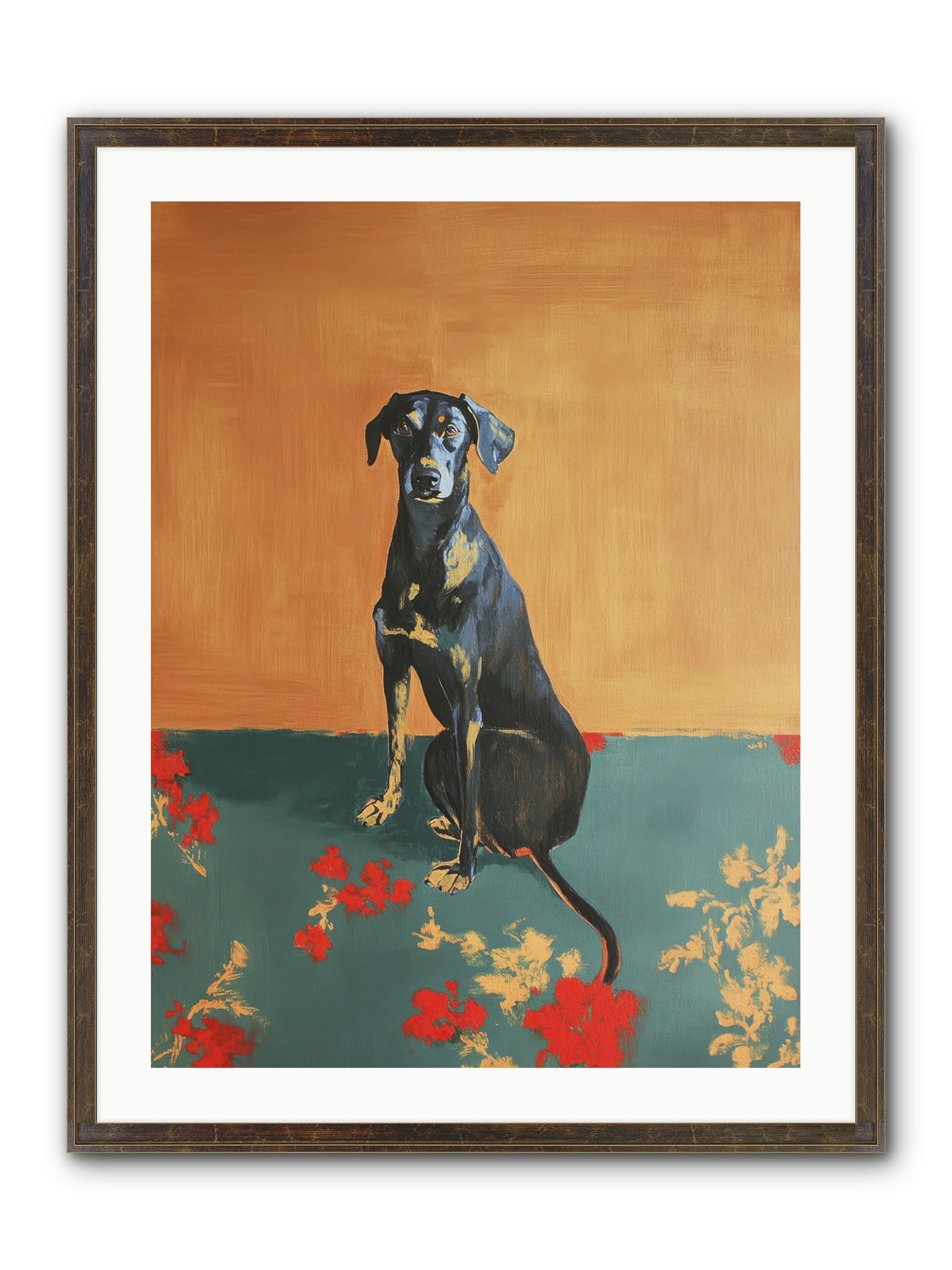 Wilde Framed Print - Slimwoods Black/Gold 24x32