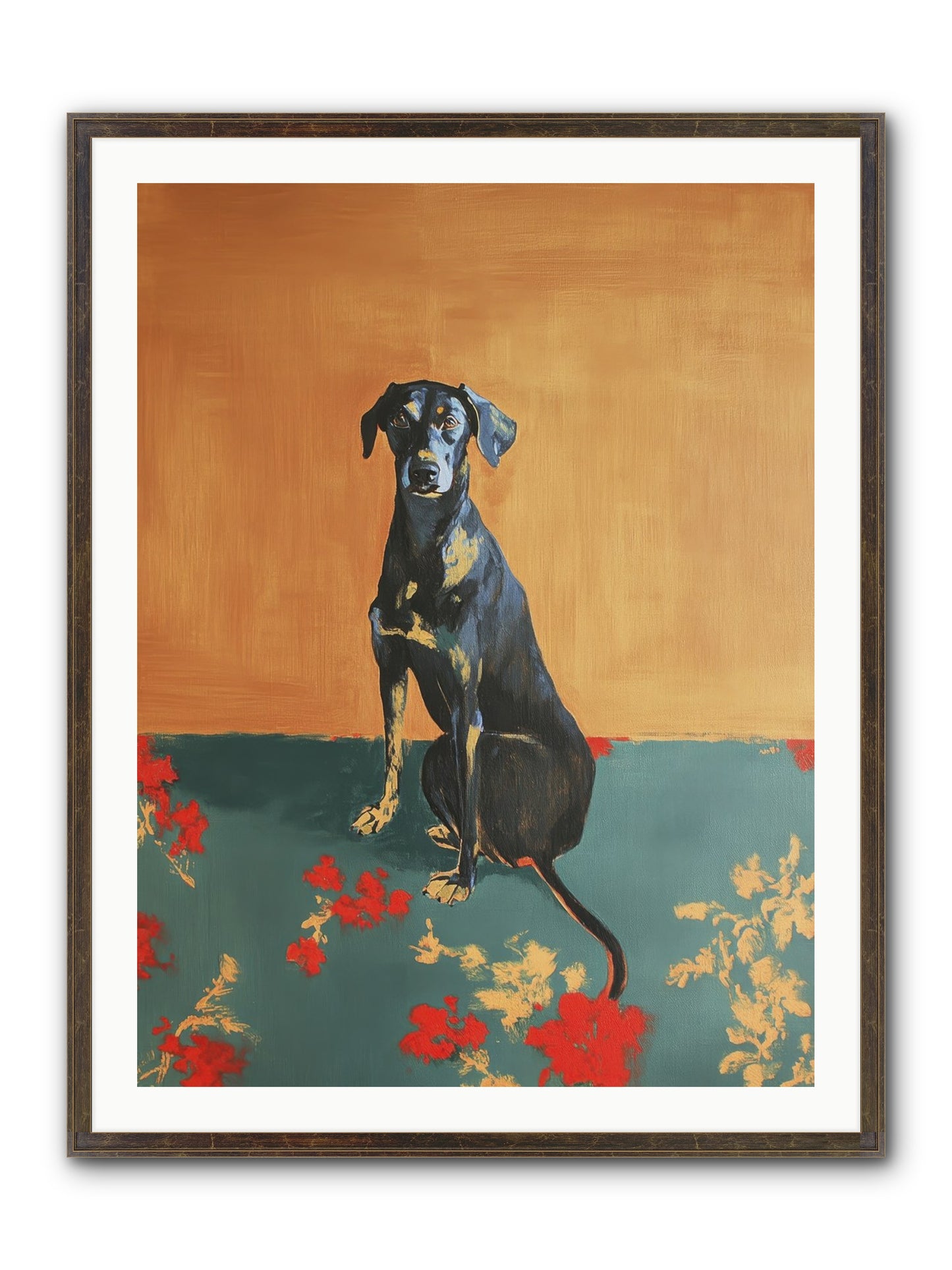 Wilde Framed Print - Slimwoods Black/Gold 30x40