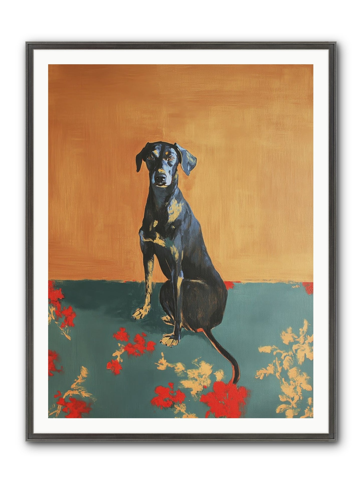 Wilde Framed Print - Slimwoods Black/Silver 36x48