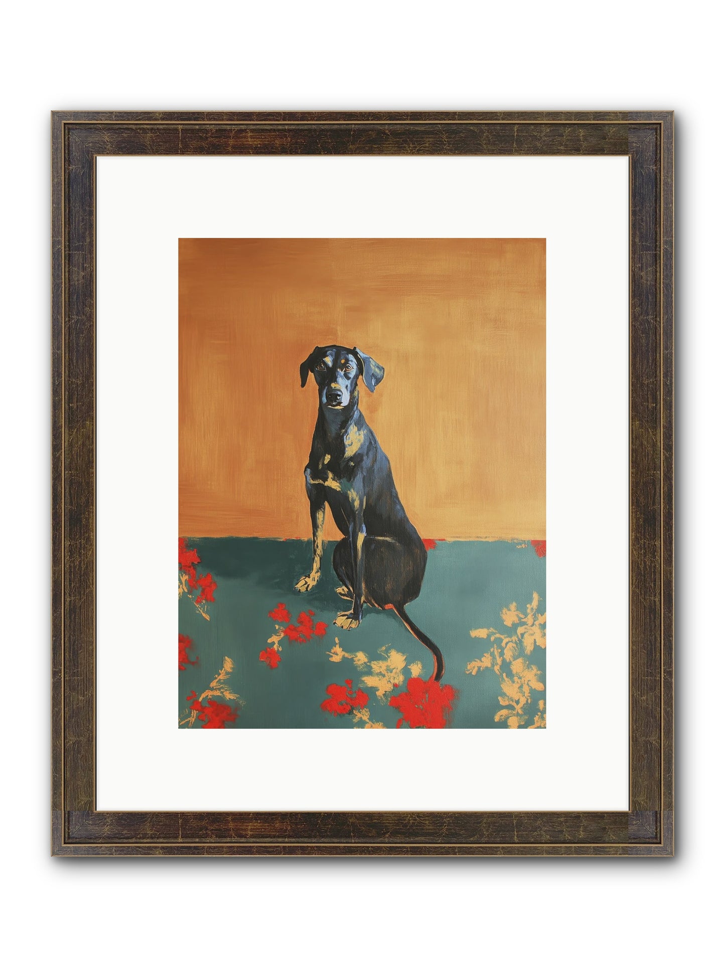 Wilde Framed Print - Slimwoods Black/Gold 9x12