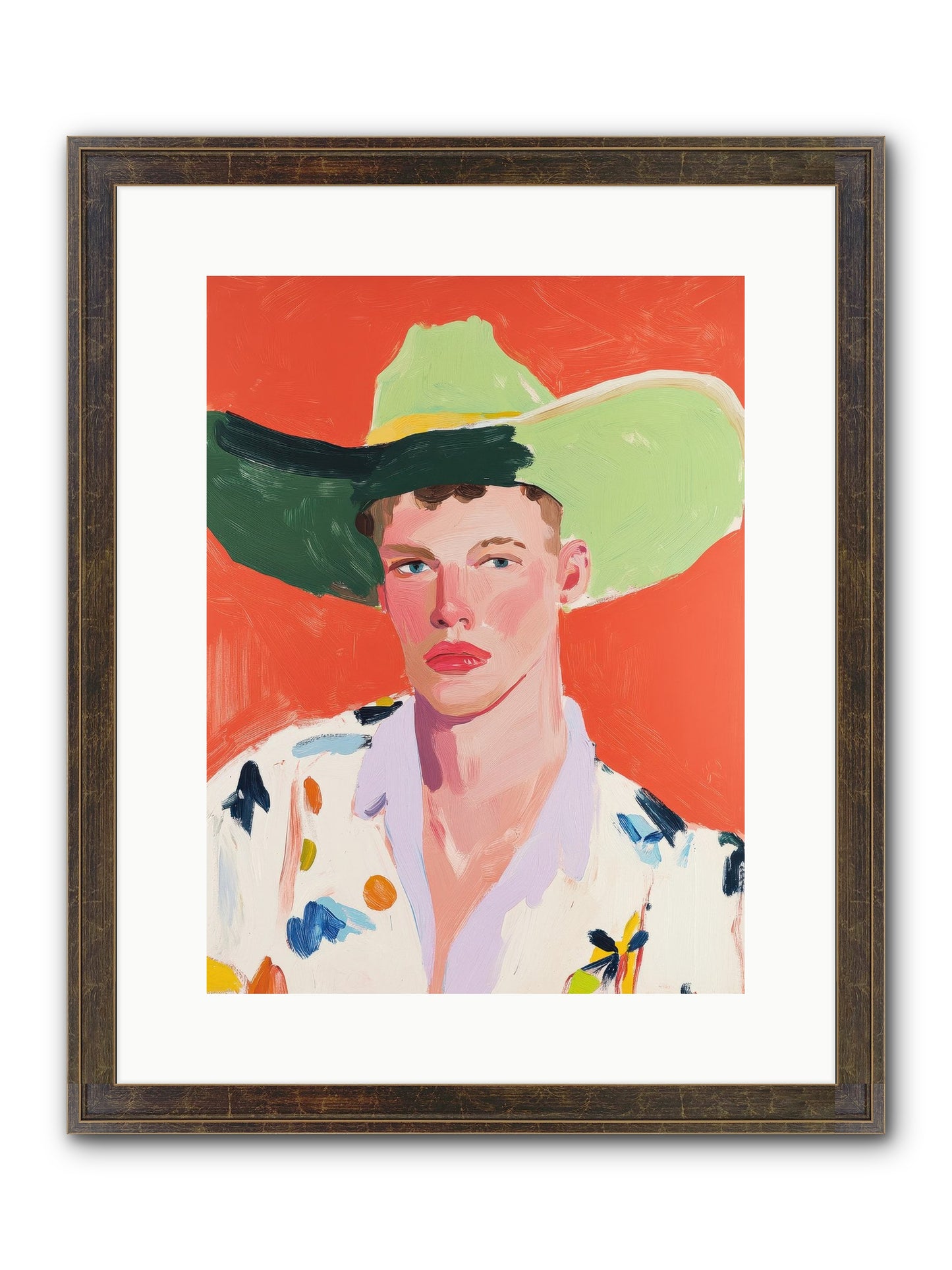 Wildfire Rodeo Framed Print - Slimwoods Black/Gold 12x16