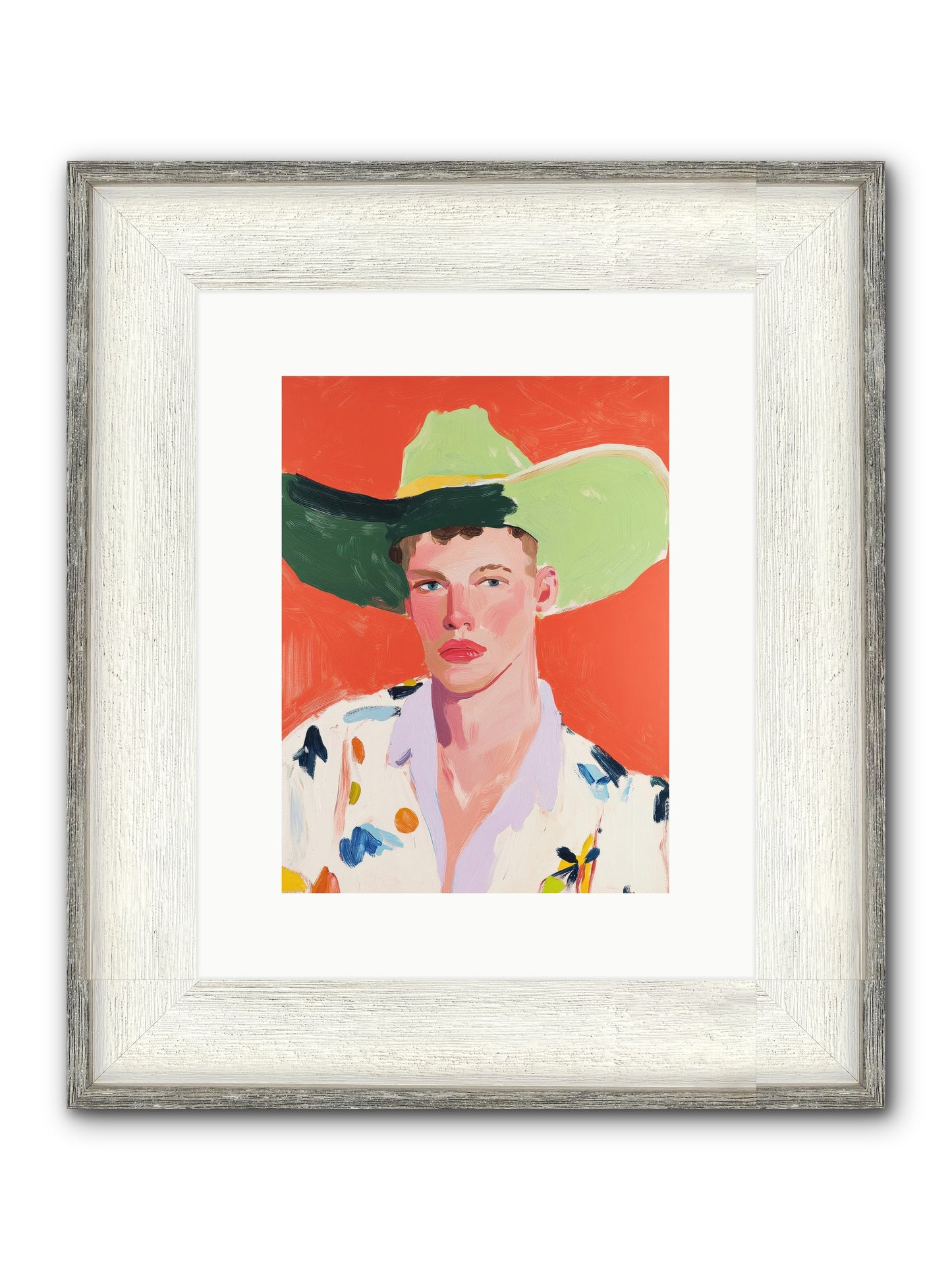 Wildfire Rodeo Framed Print - Driftwood White 9x12