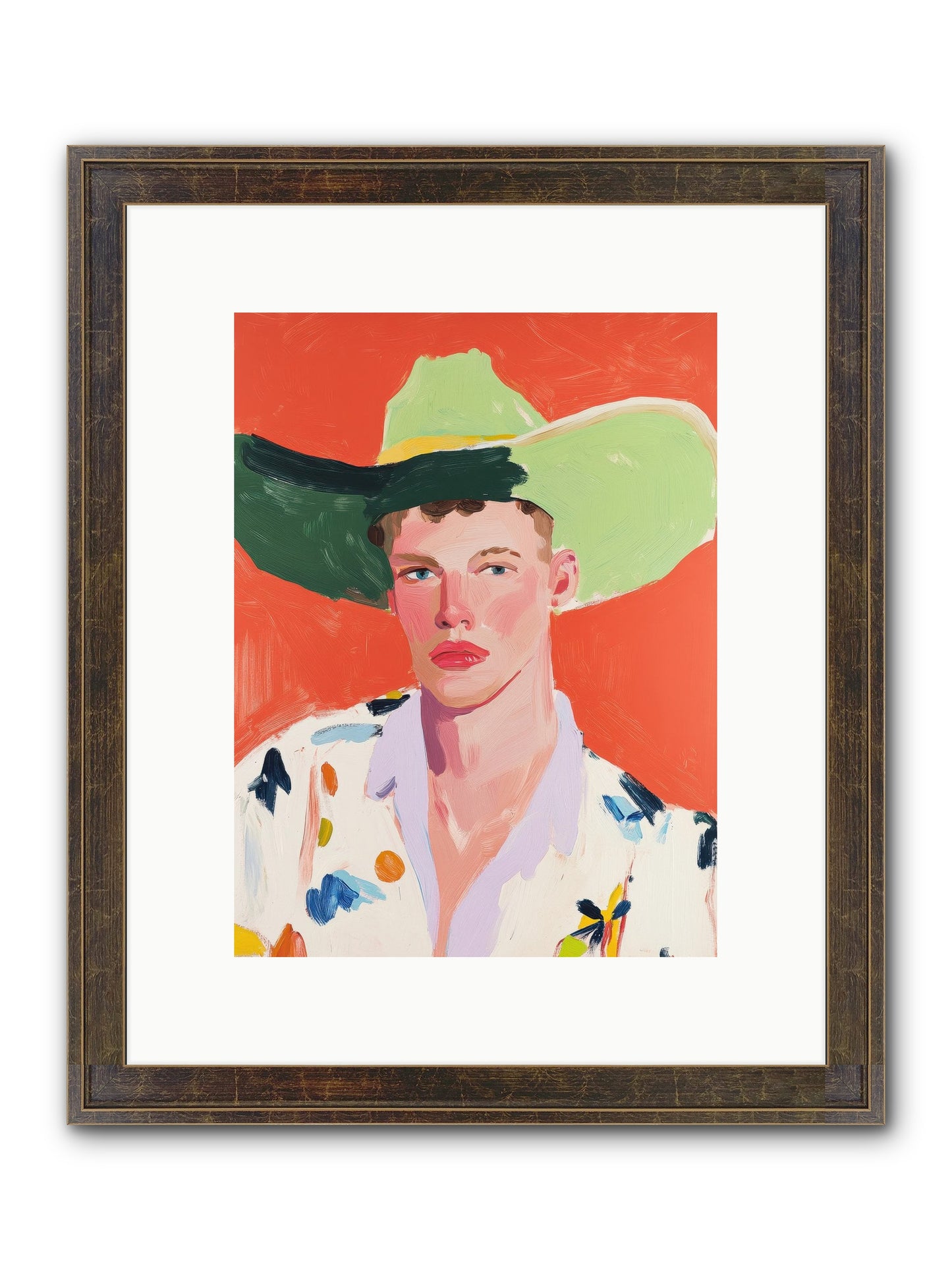 Wildfire Rodeo Framed Print - Slimwoods Black/Gold 9x12