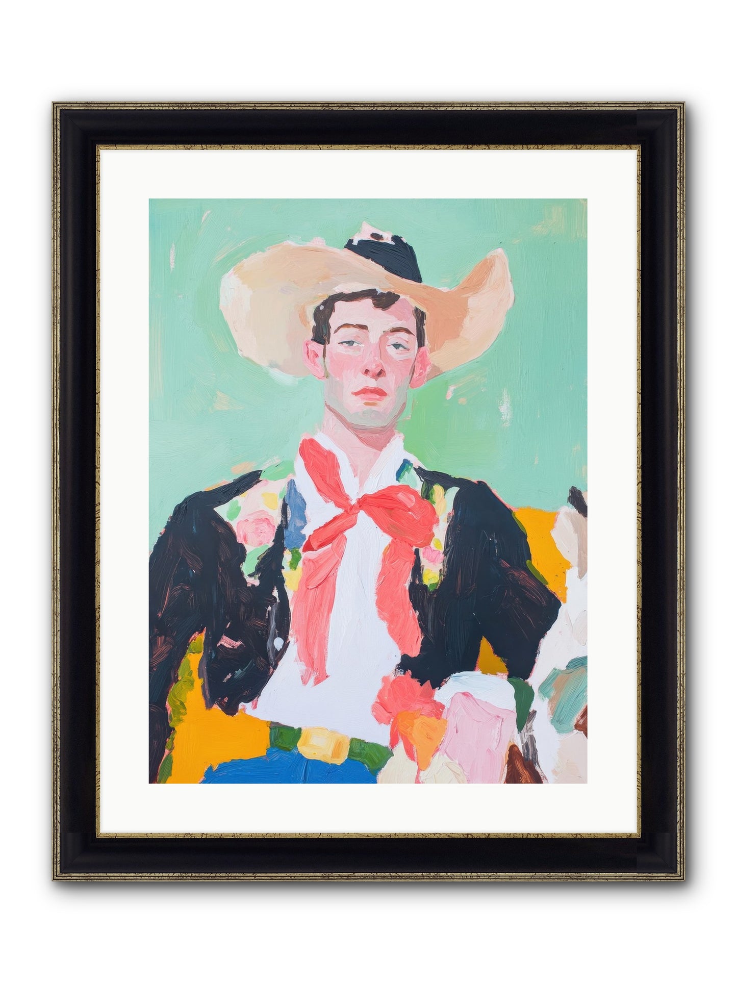 Wildfire Williams Framed Print - Black & Gold 18x24