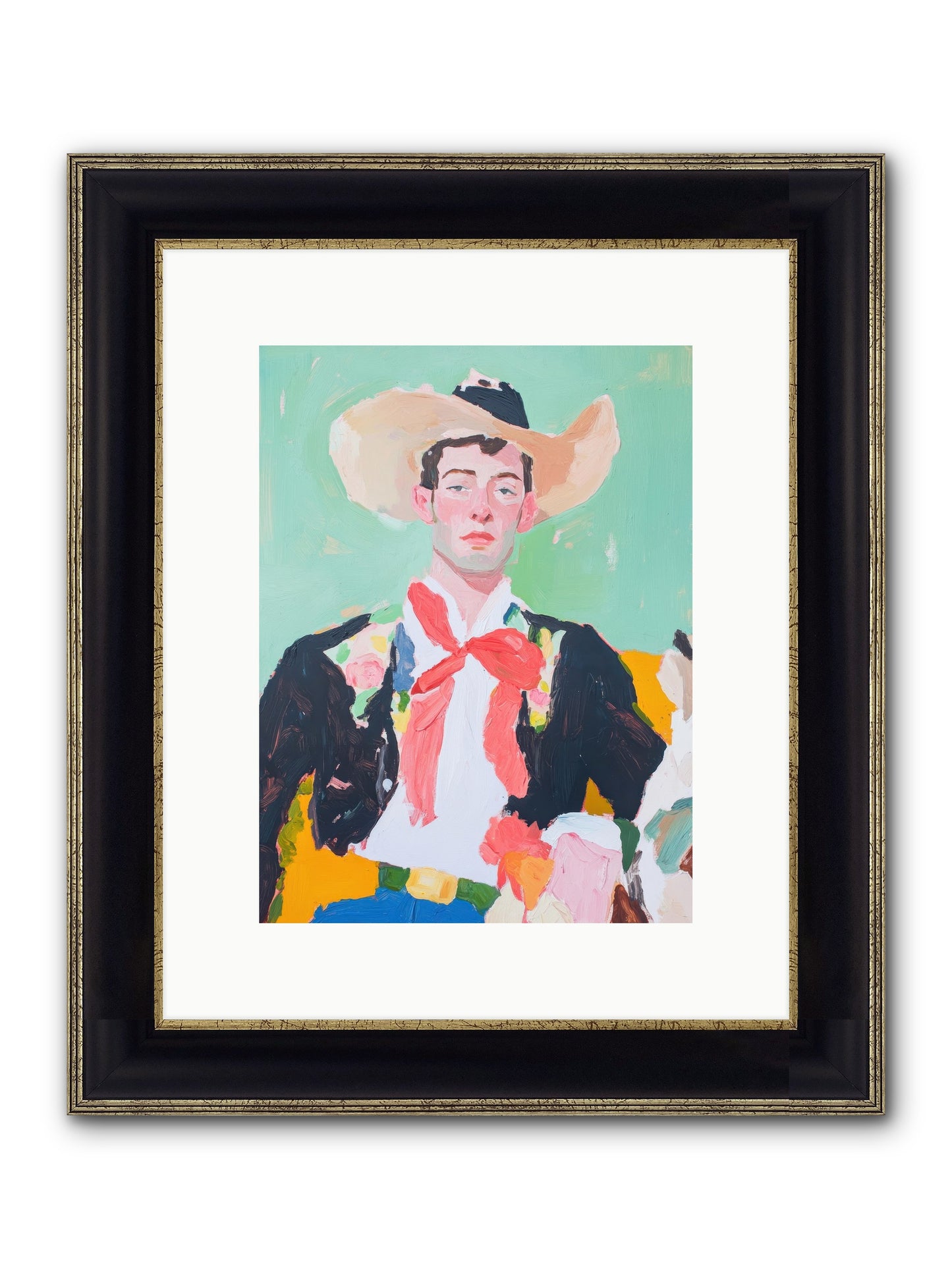 Wildfire Williams Framed Print - Black & Gold 9x12