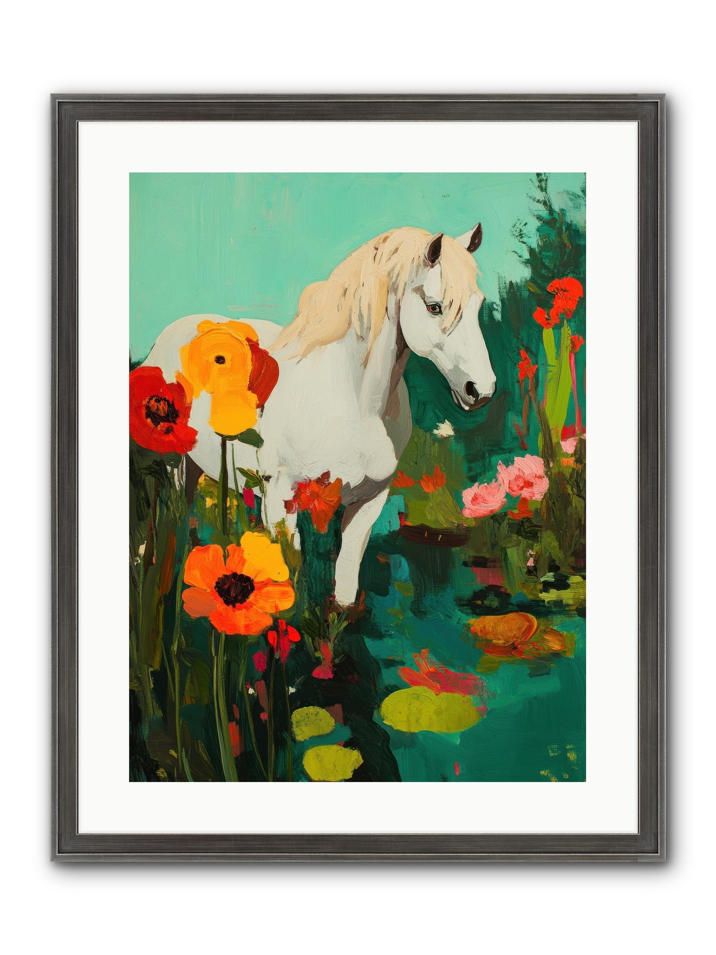 Wildflower Framed Print - Slimwoods Black/Silver 18x24