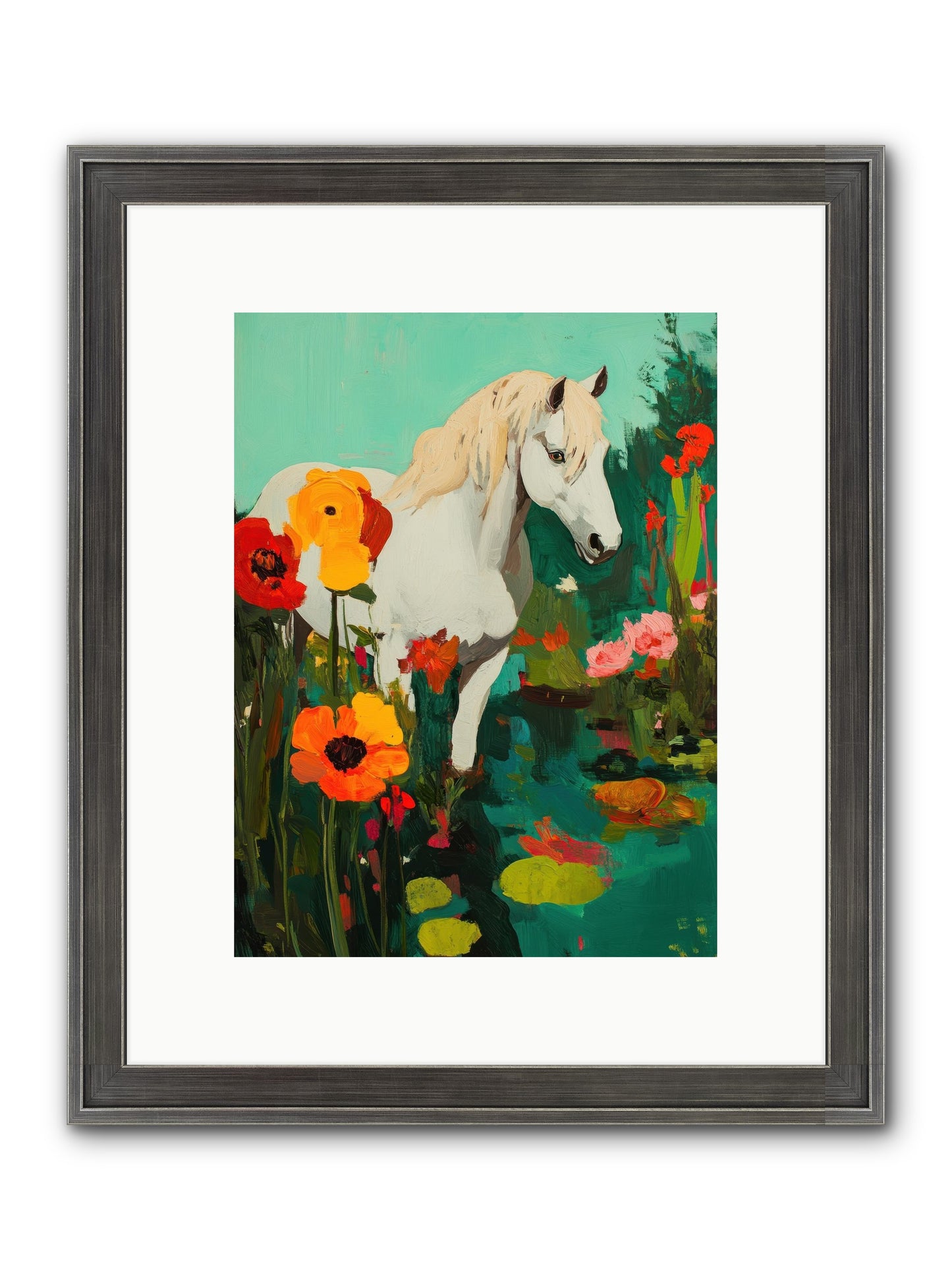 Wildflower Framed Print - Slimwoods Black/Silver 9x12