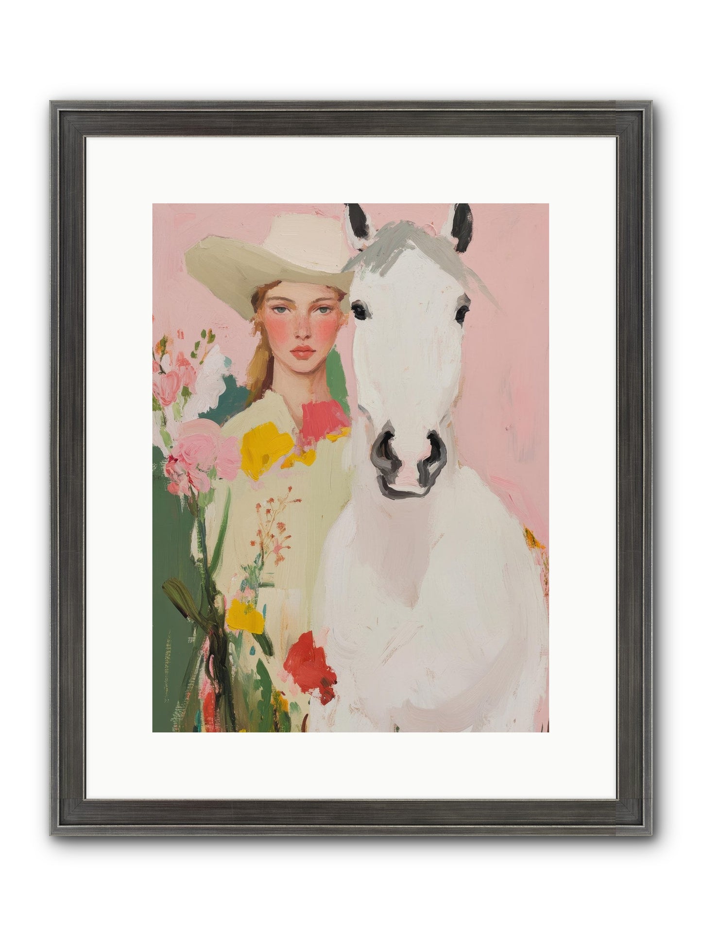 Wildflower Keeper Framed Print - Slimwoods Black/Silver 12x16