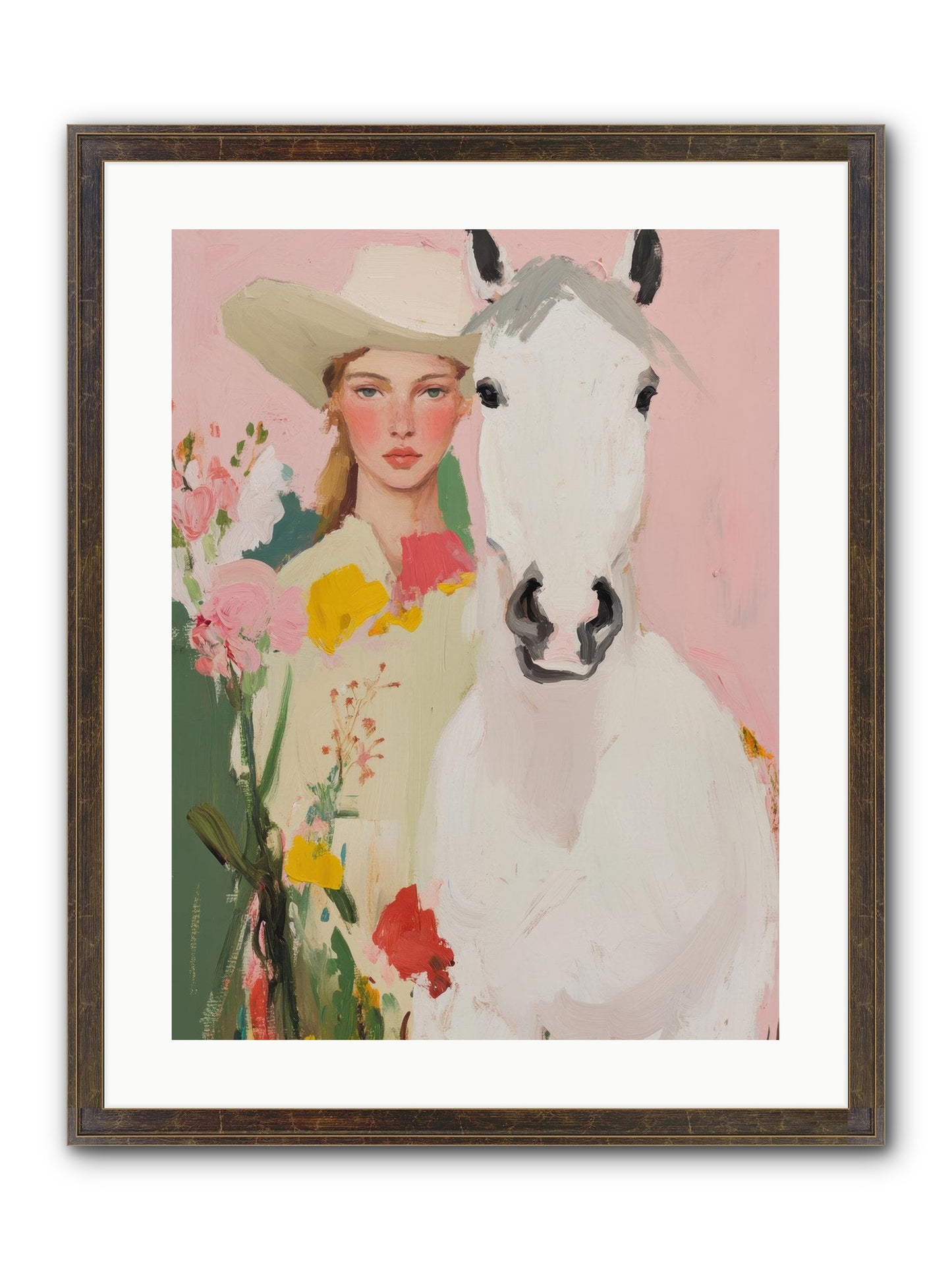 Wildflower Keeper Framed Print - Slimwoods Black/Gold 18x24