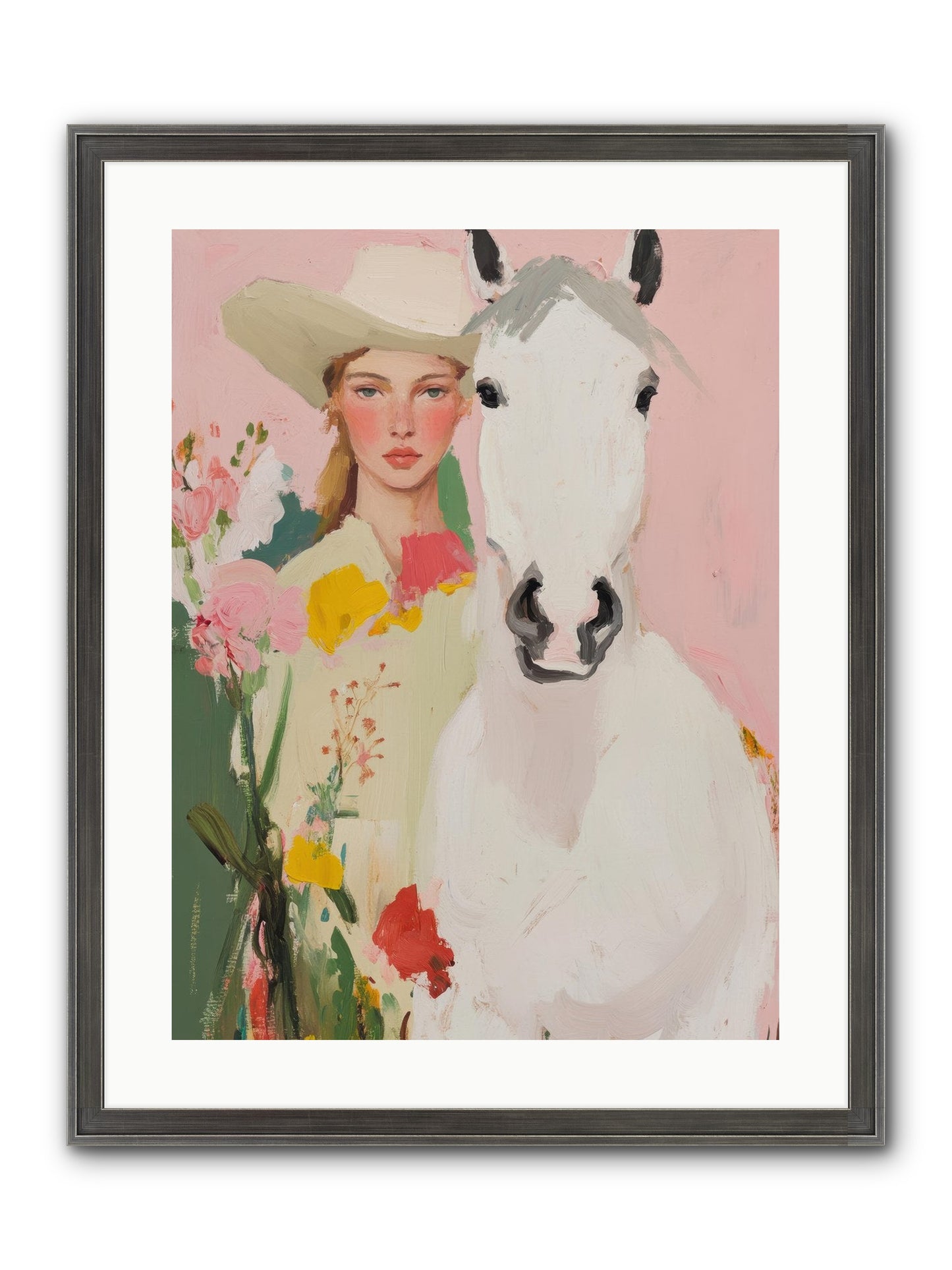 Wildflower Keeper Framed Print - Slimwoods Black/Silver 18x24