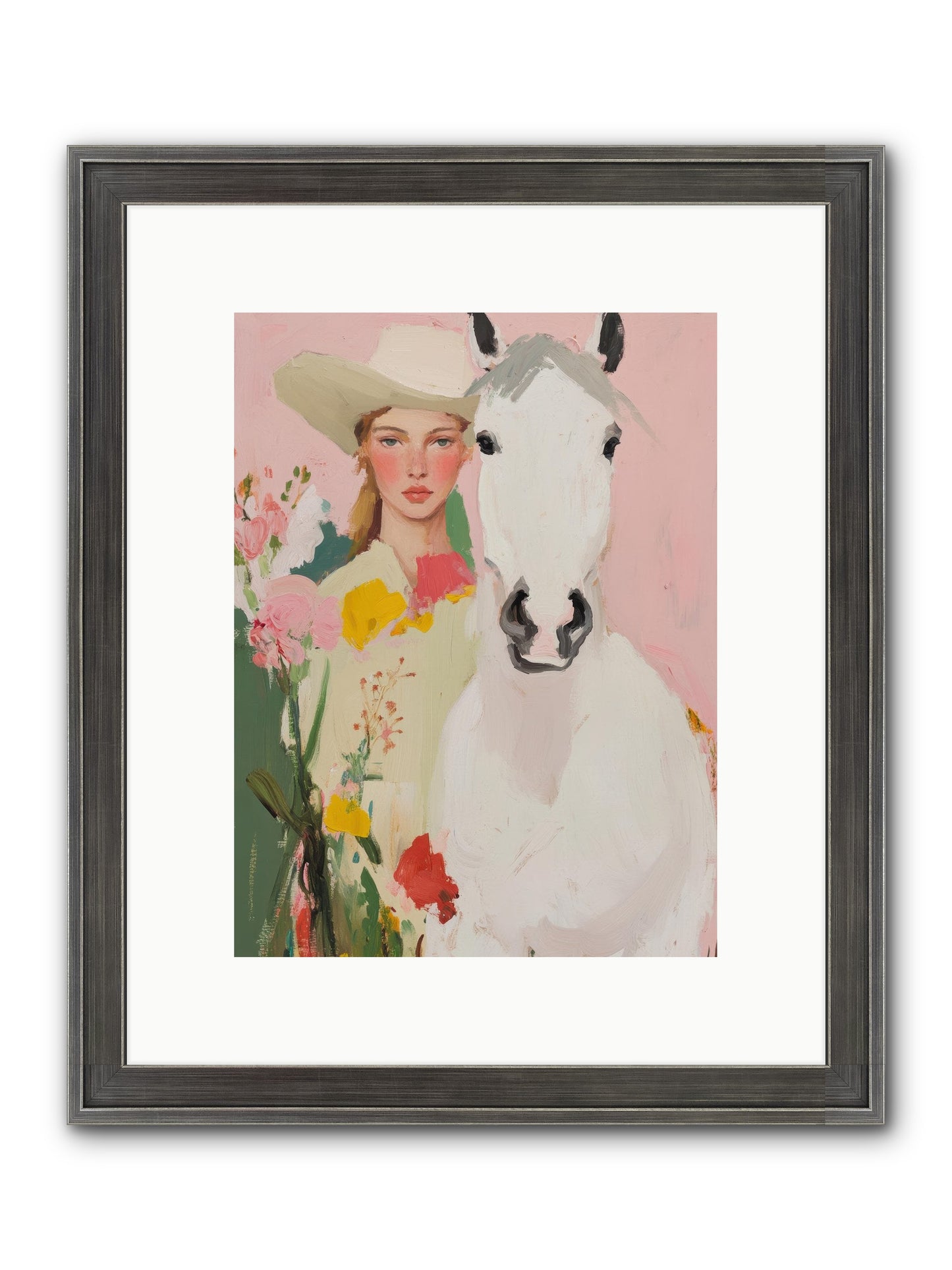 Wildflower Keeper Framed Print - Slimwoods Black/Silver 9x12