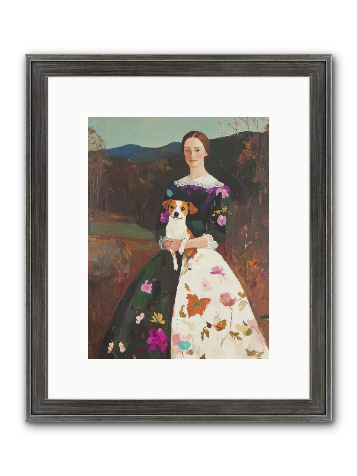 Wildflower Whispers Framed Print - Slimwoods Black/Silver 9x12