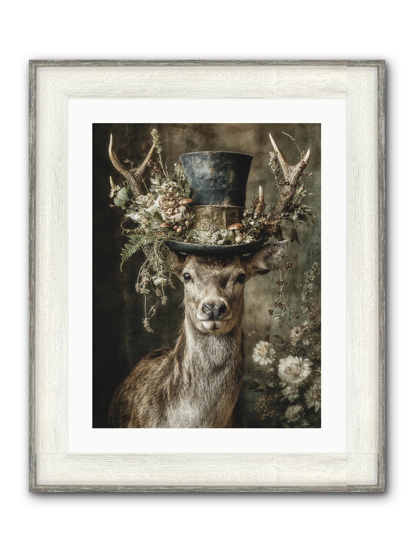 Wildwood Framed Print - Driftwood White 18x24