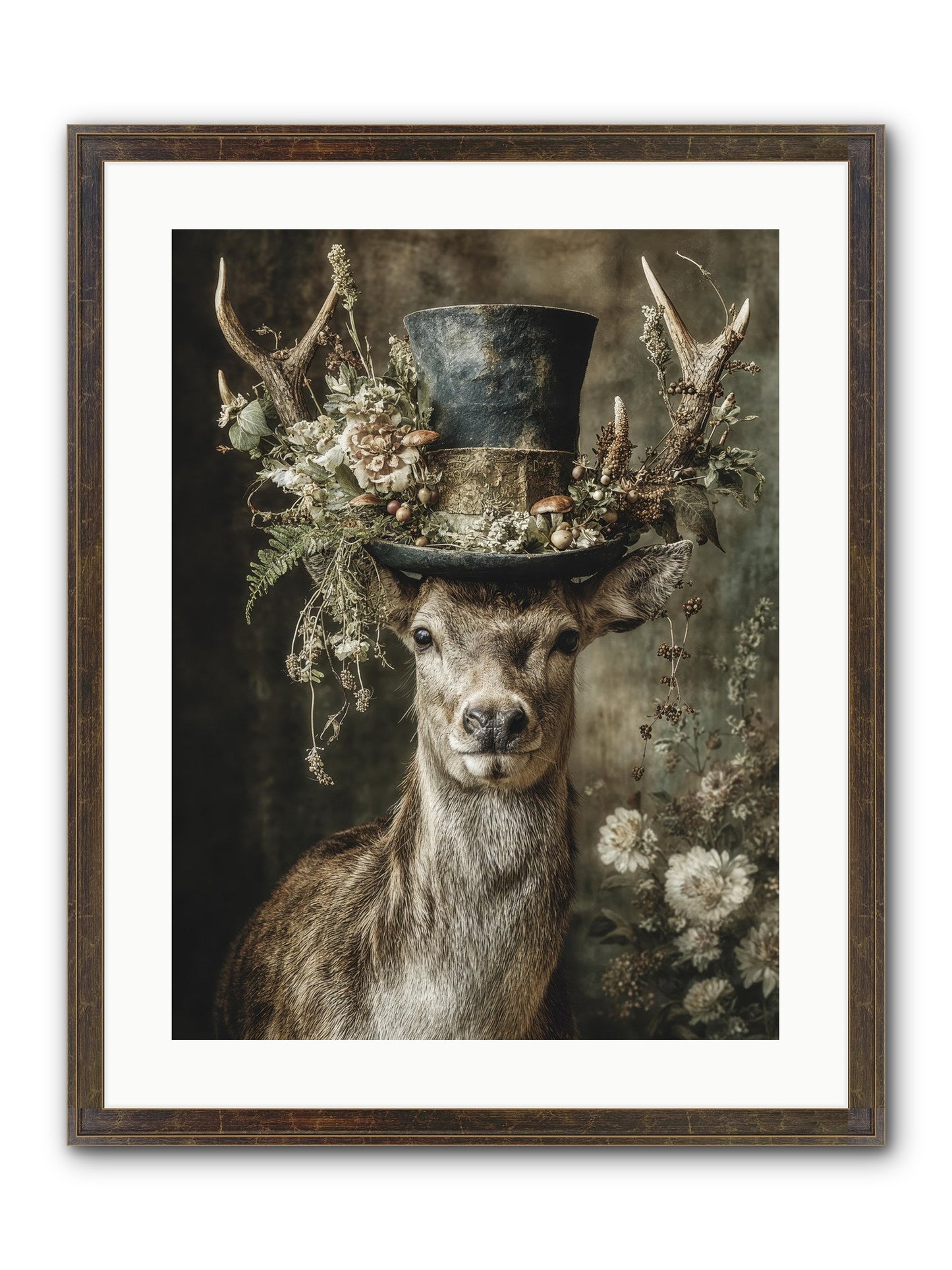Wildwood Framed Print - Slimwoods Black/Gold 18x24