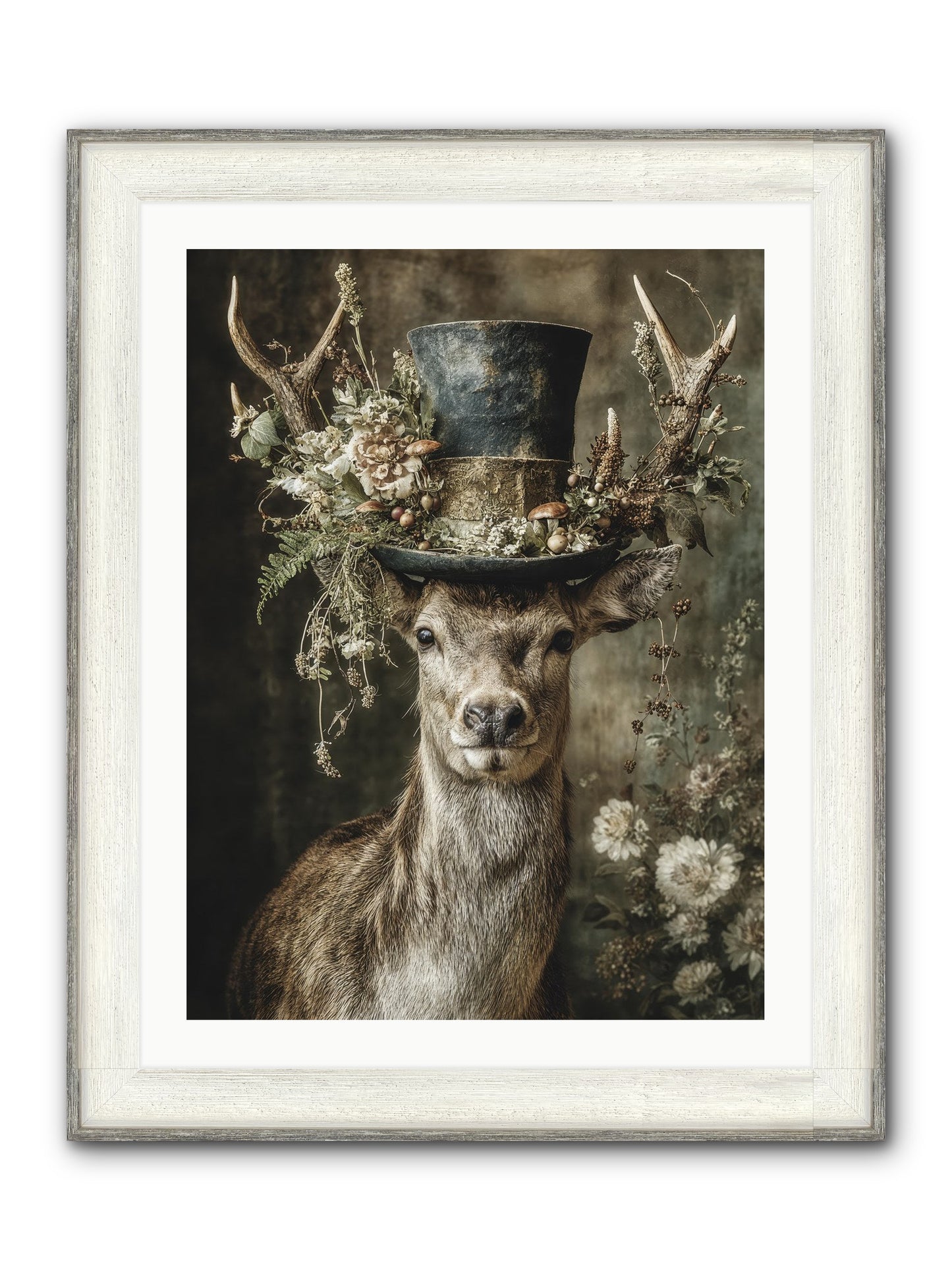 Wildwood Framed Print - Driftwood White 24x32