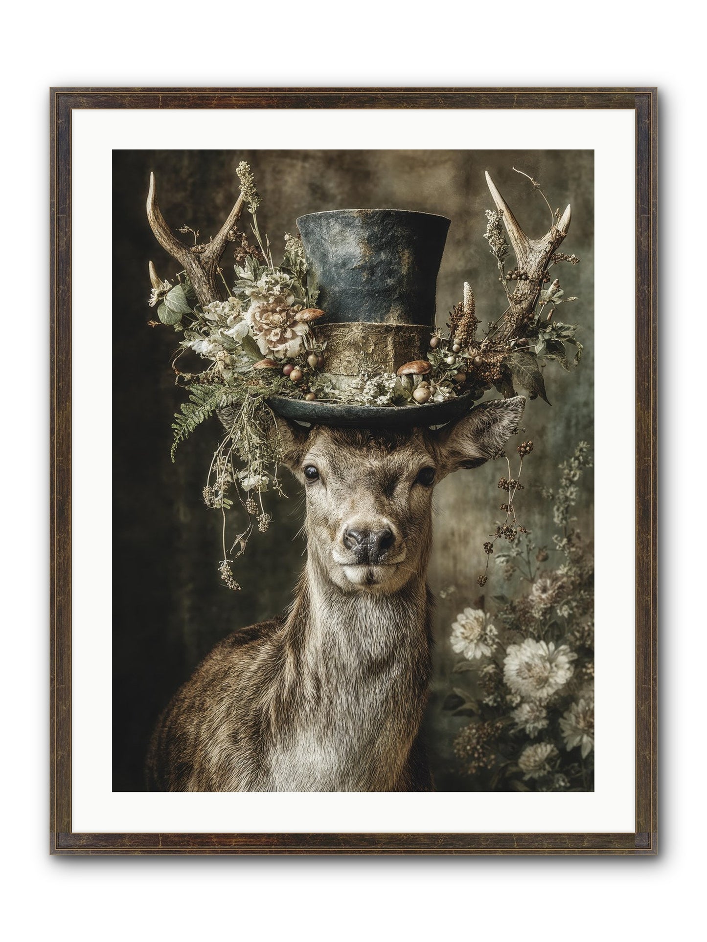 Wildwood Framed Print - Slimwoods Black/Gold 24x32