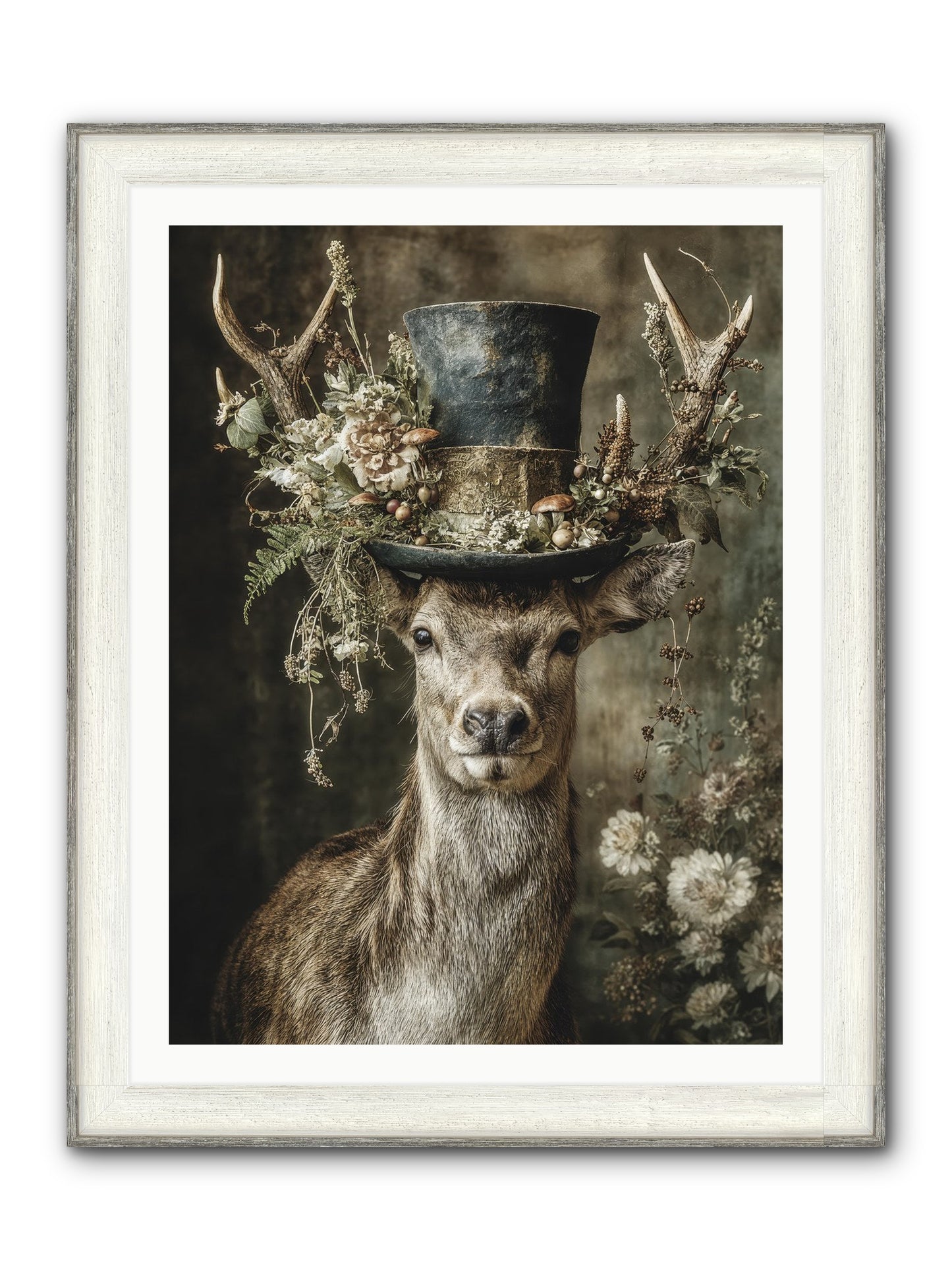 Wildwood Framed Print - Driftwood White 30x40