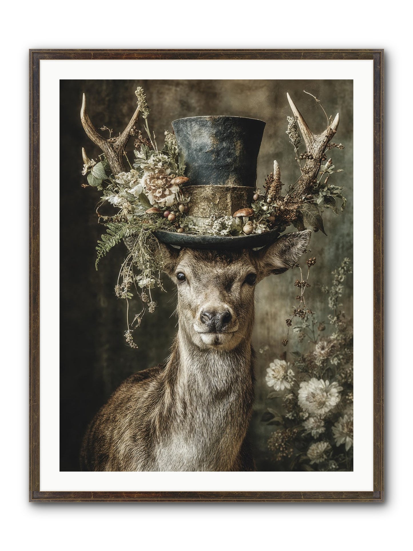 Wildwood Framed Print - Slimwoods Black/Gold 30x40
