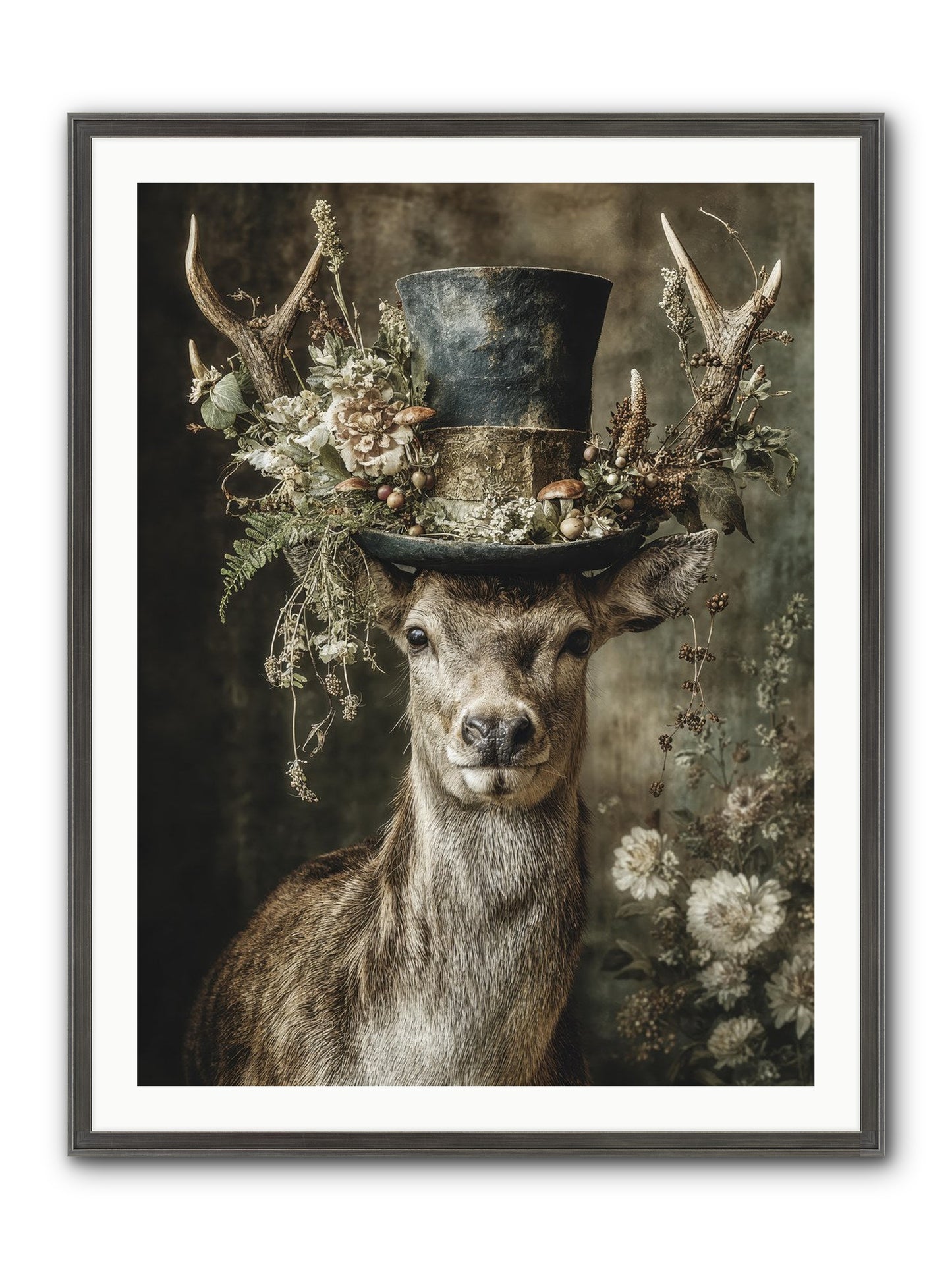 Wildwood Framed Print - Slimwoods Black/Silver 30x40
