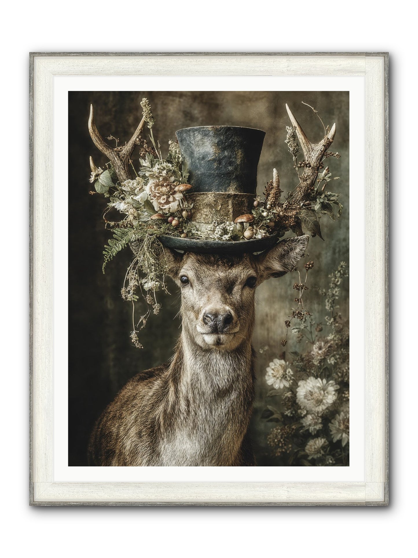 Wildwood Framed Print - Driftwood White 36x48