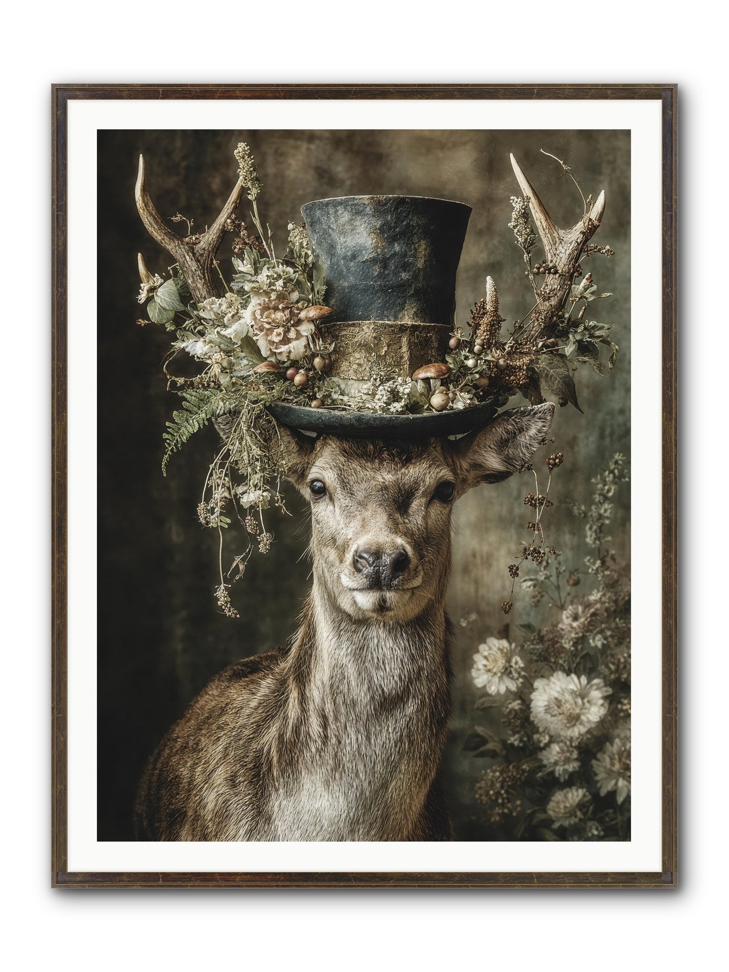 Wildwood Framed Print - Slimwoods Black/Gold 36x48
