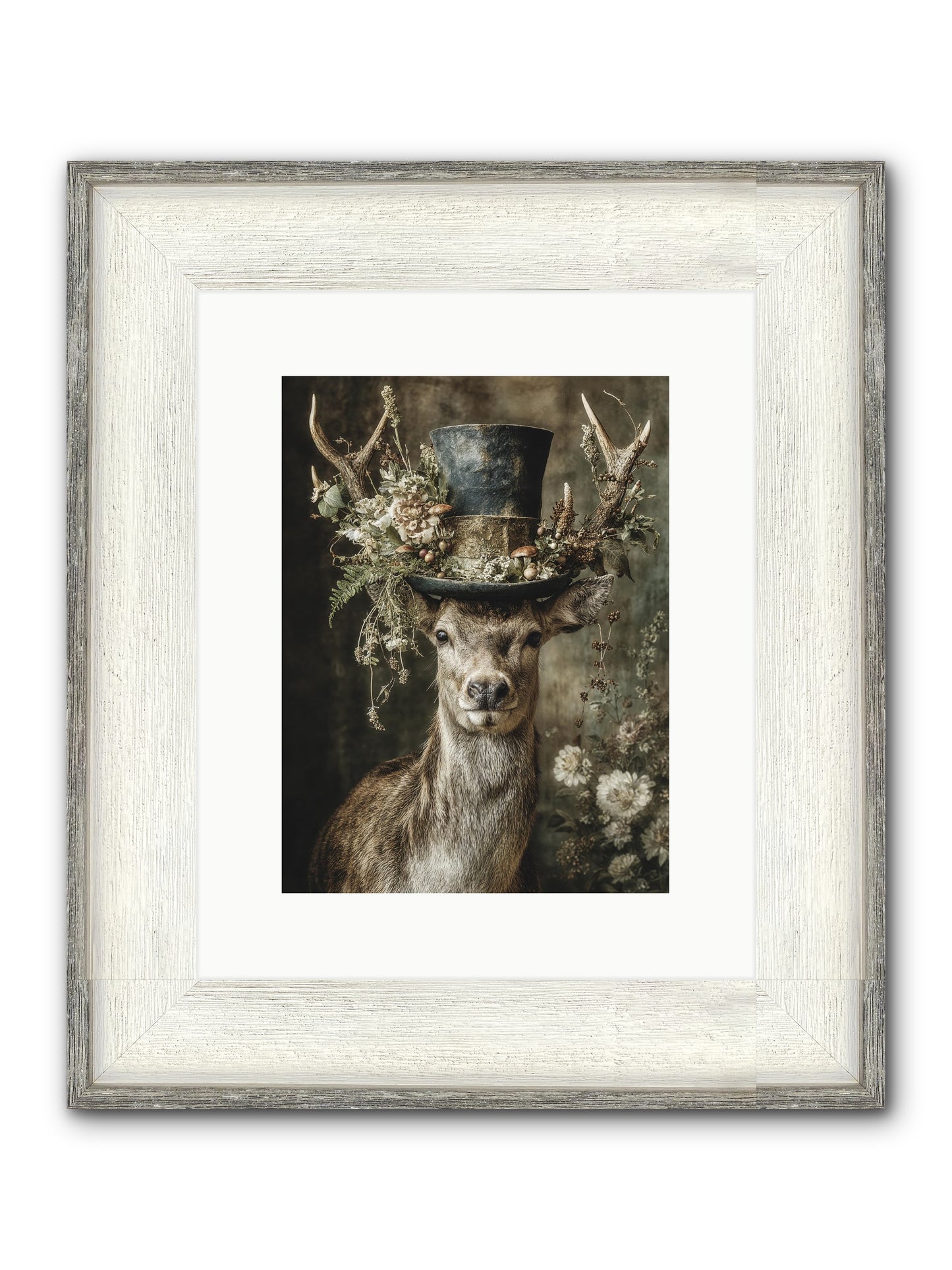 Wildwood Framed Print - Driftwood White 9x12