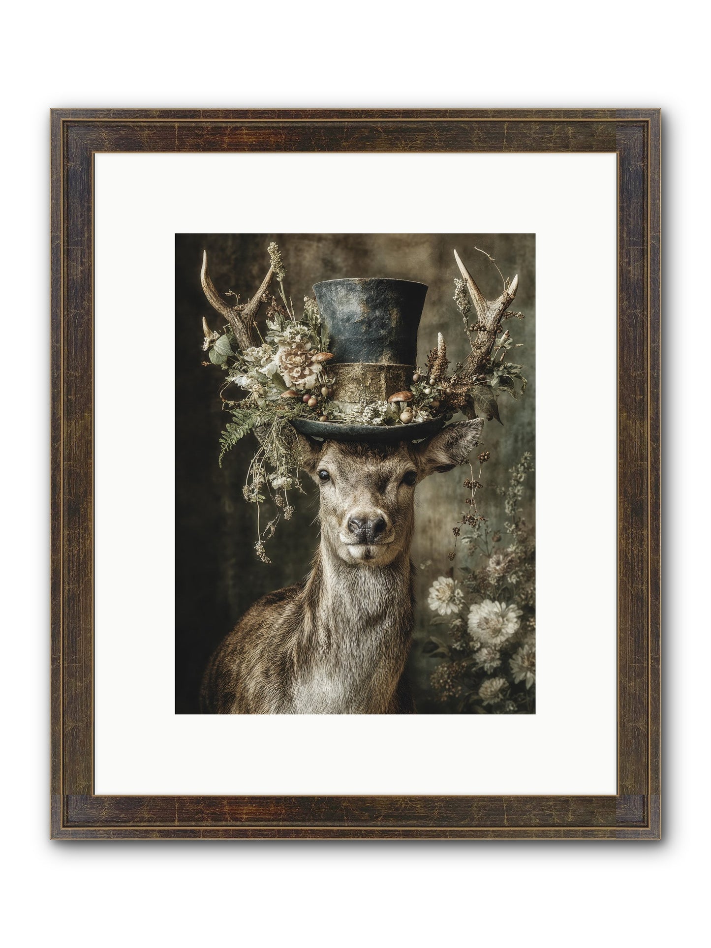 Wildwood Framed Print - Slimwoods Black/Gold 9x12