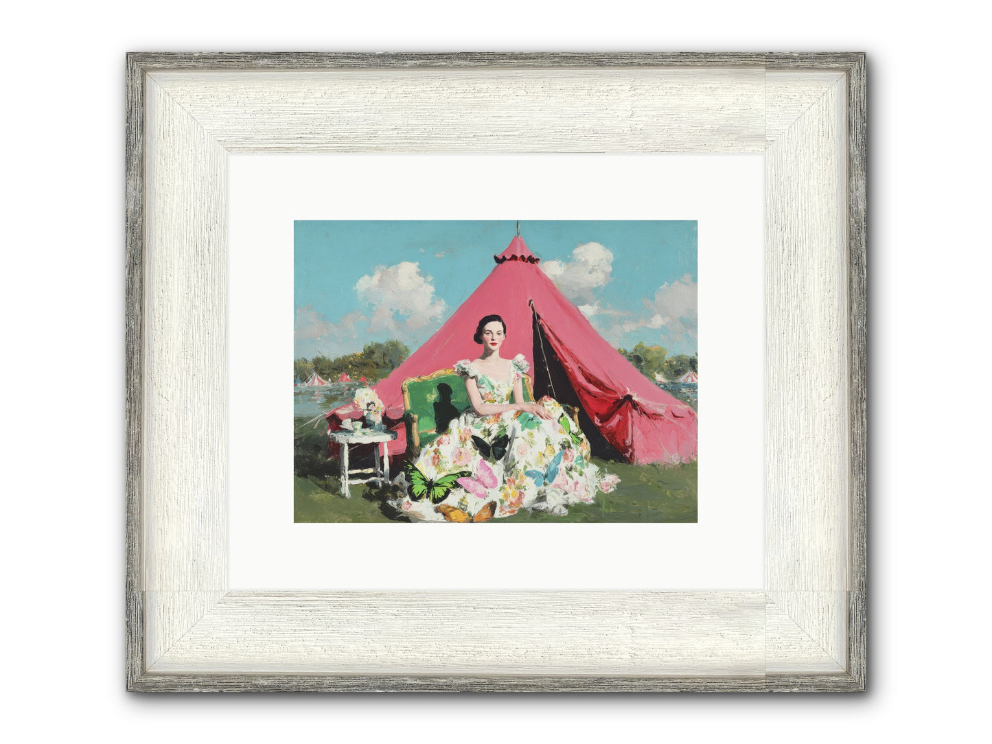 Willowmere Society Framed Print - Driftwood White 12x9