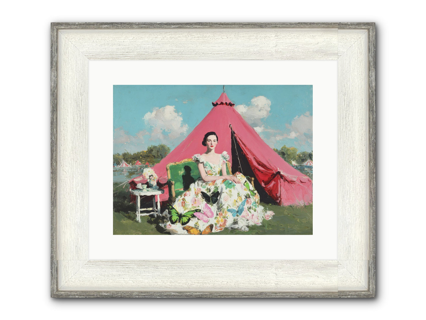 Willowmere Society Framed Print - Driftwood White 16x12