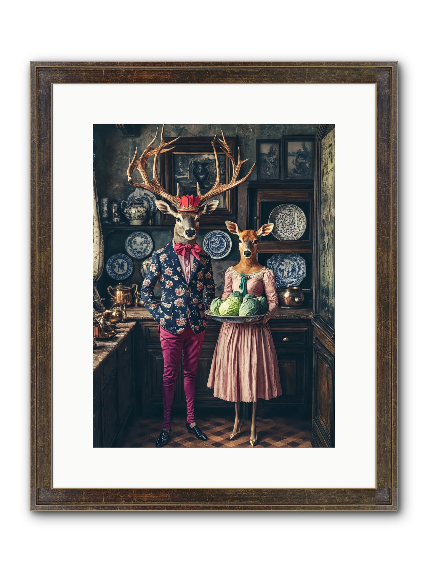 Wind Danced Through Supper Framed Print - Slimwoods Black/Gold 12x16
