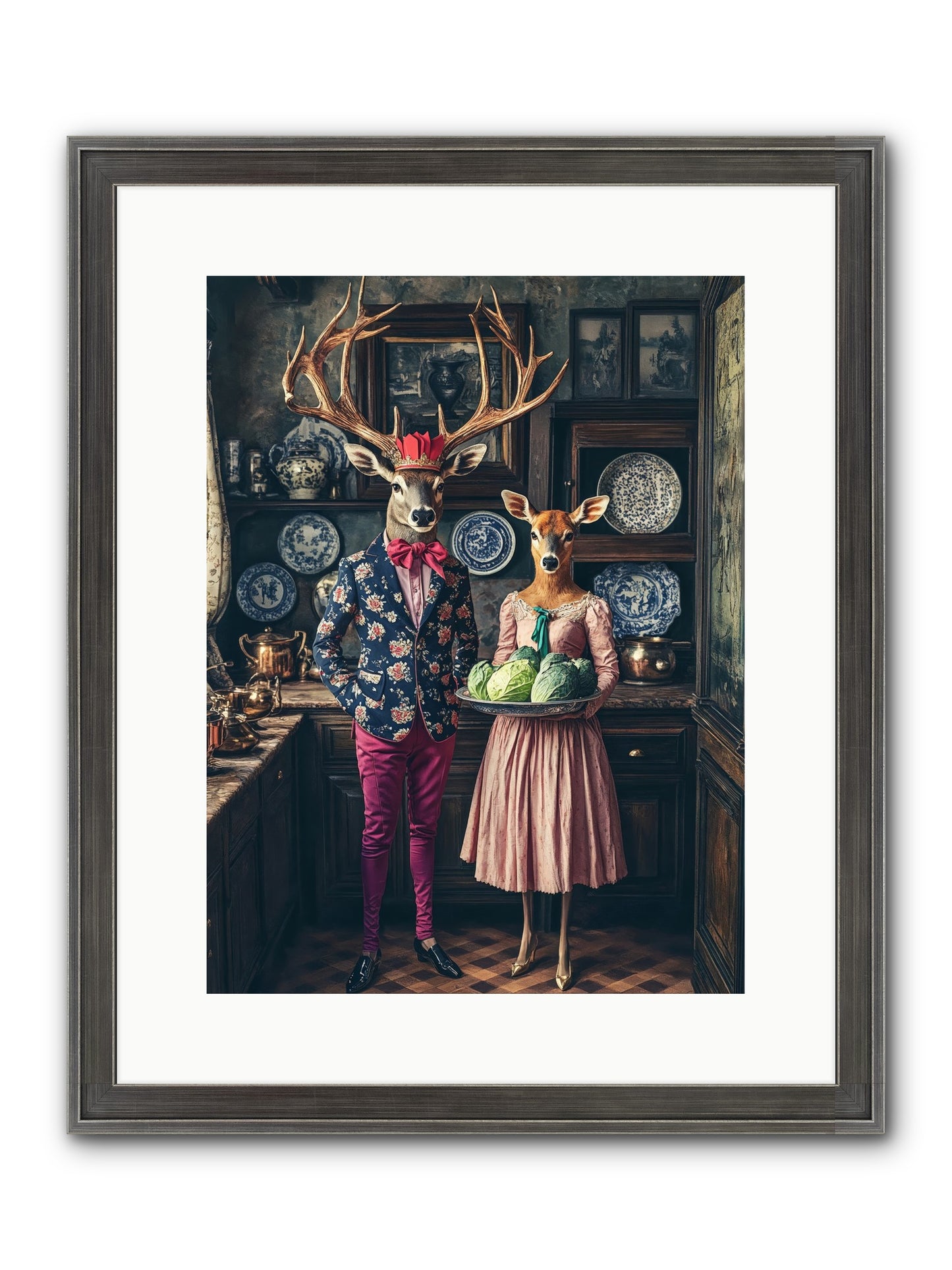 Wind Danced Through Supper Framed Print - Slimwoods Black/Silver 12x16