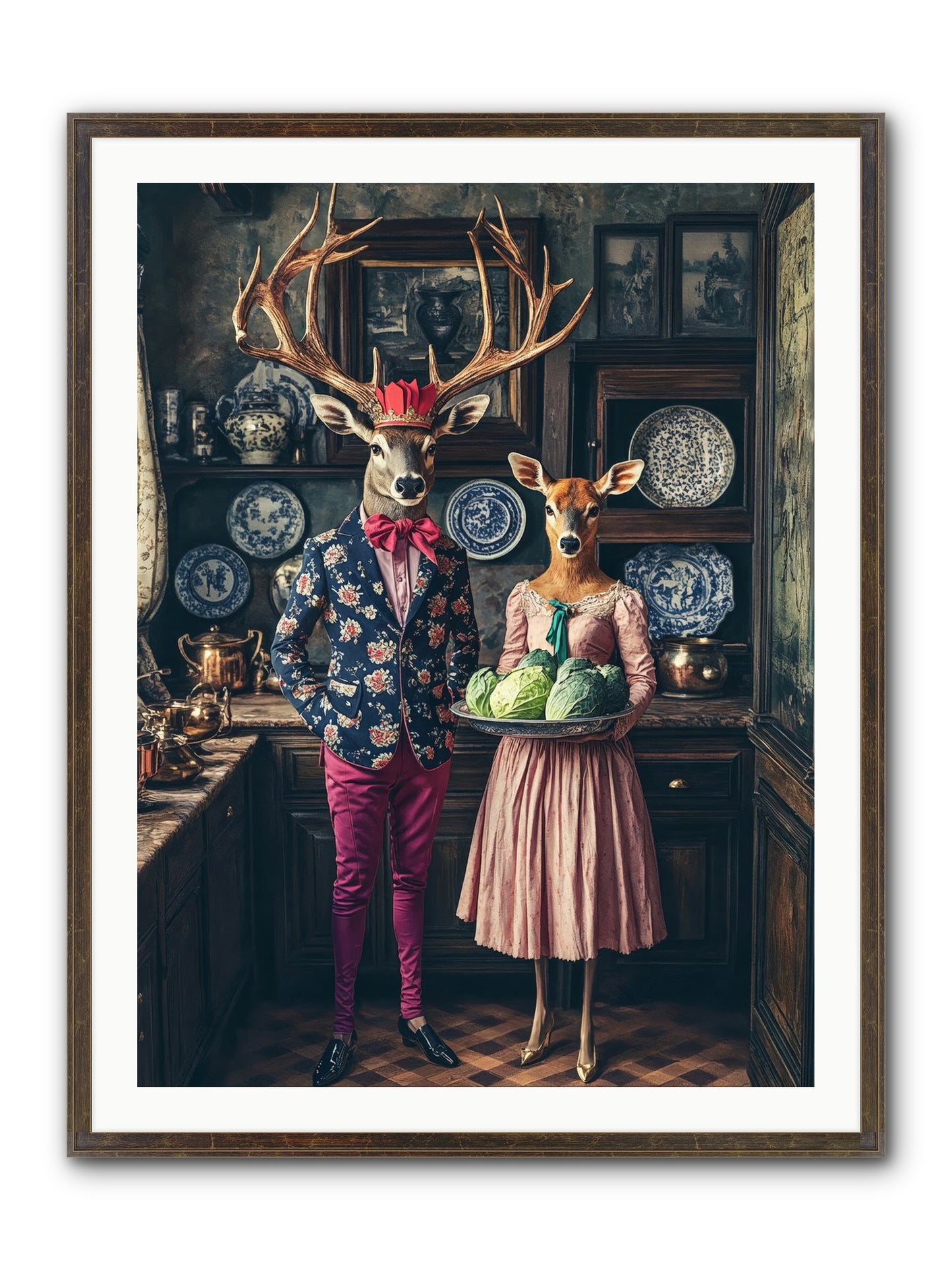 Wind Danced Through Supper Framed Print - Slimwoods Black/Gold 30x40