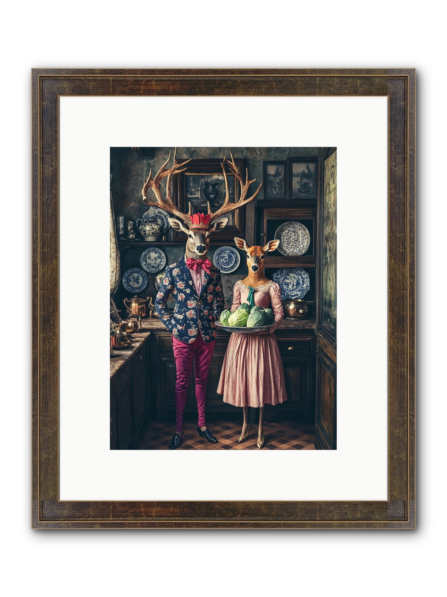 Wind Danced Through Supper Framed Print - Slimwoods Black/Gold 9x12