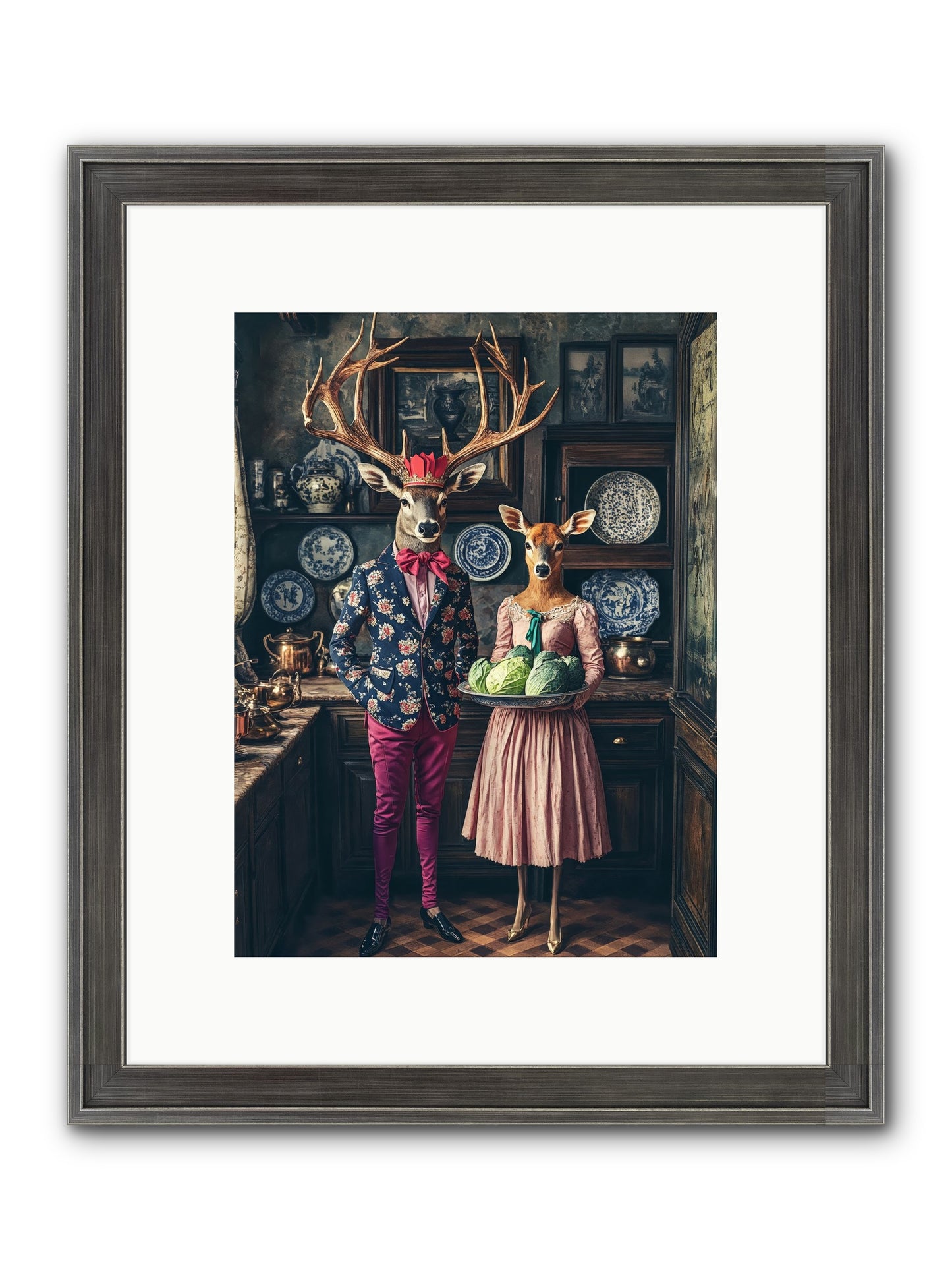 Wind Danced Through Supper Framed Print - Slimwoods Black/Silver 9x12