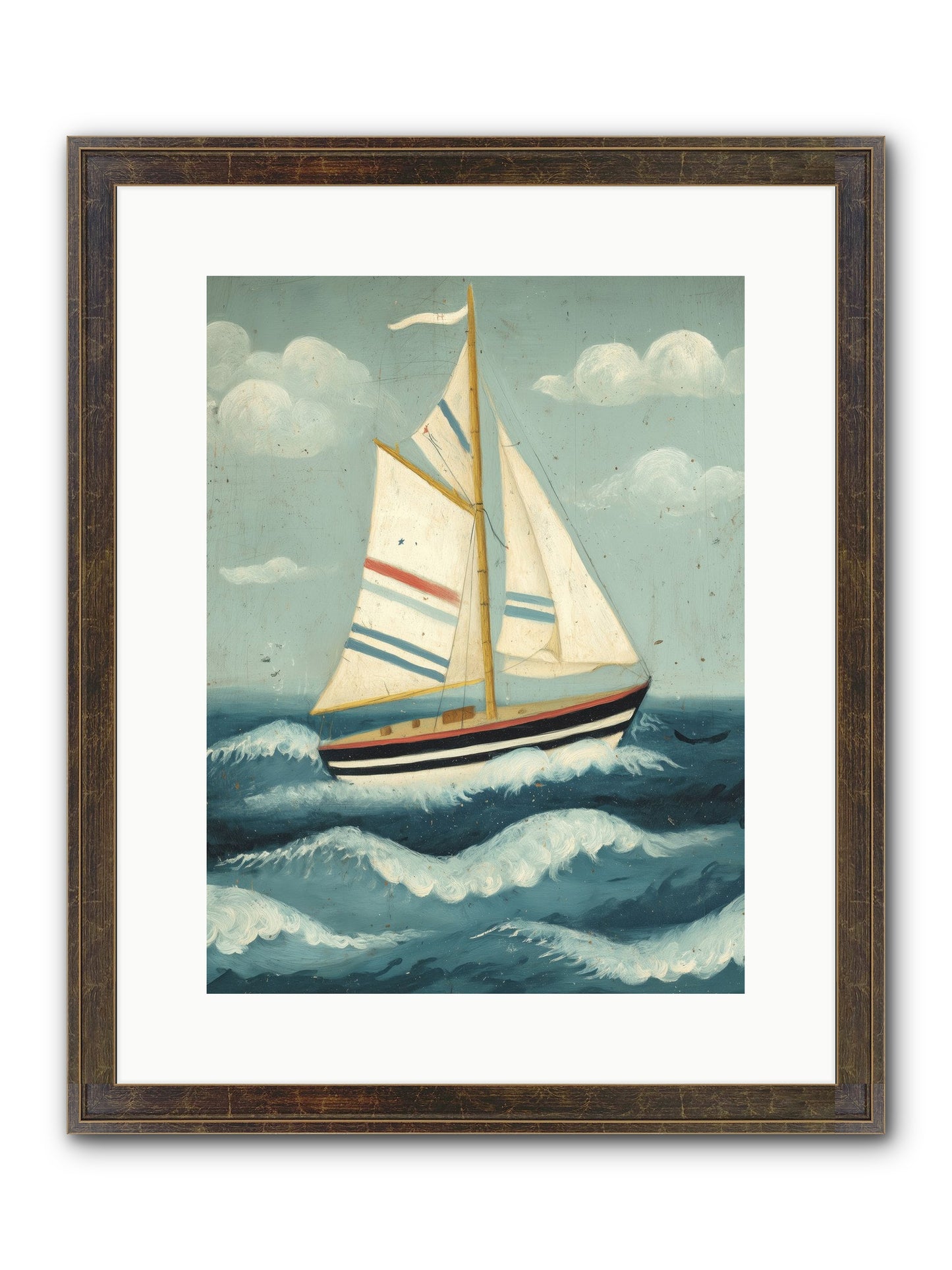 Wind Dancer Framed Print - Slimwoods Black/Gold 12x16