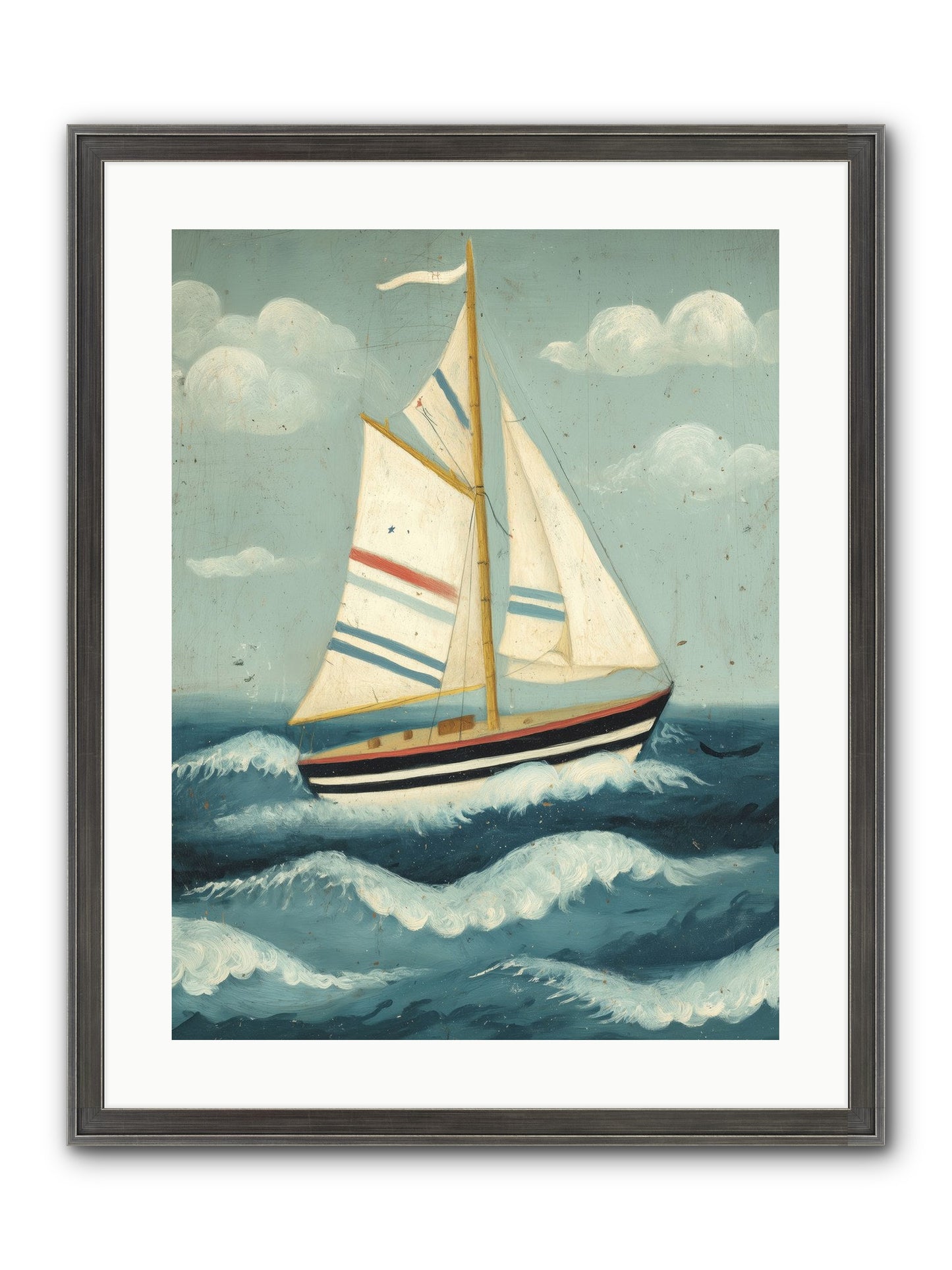 Wind Dancer Framed Print - Slimwoods Black/Silver 18x24