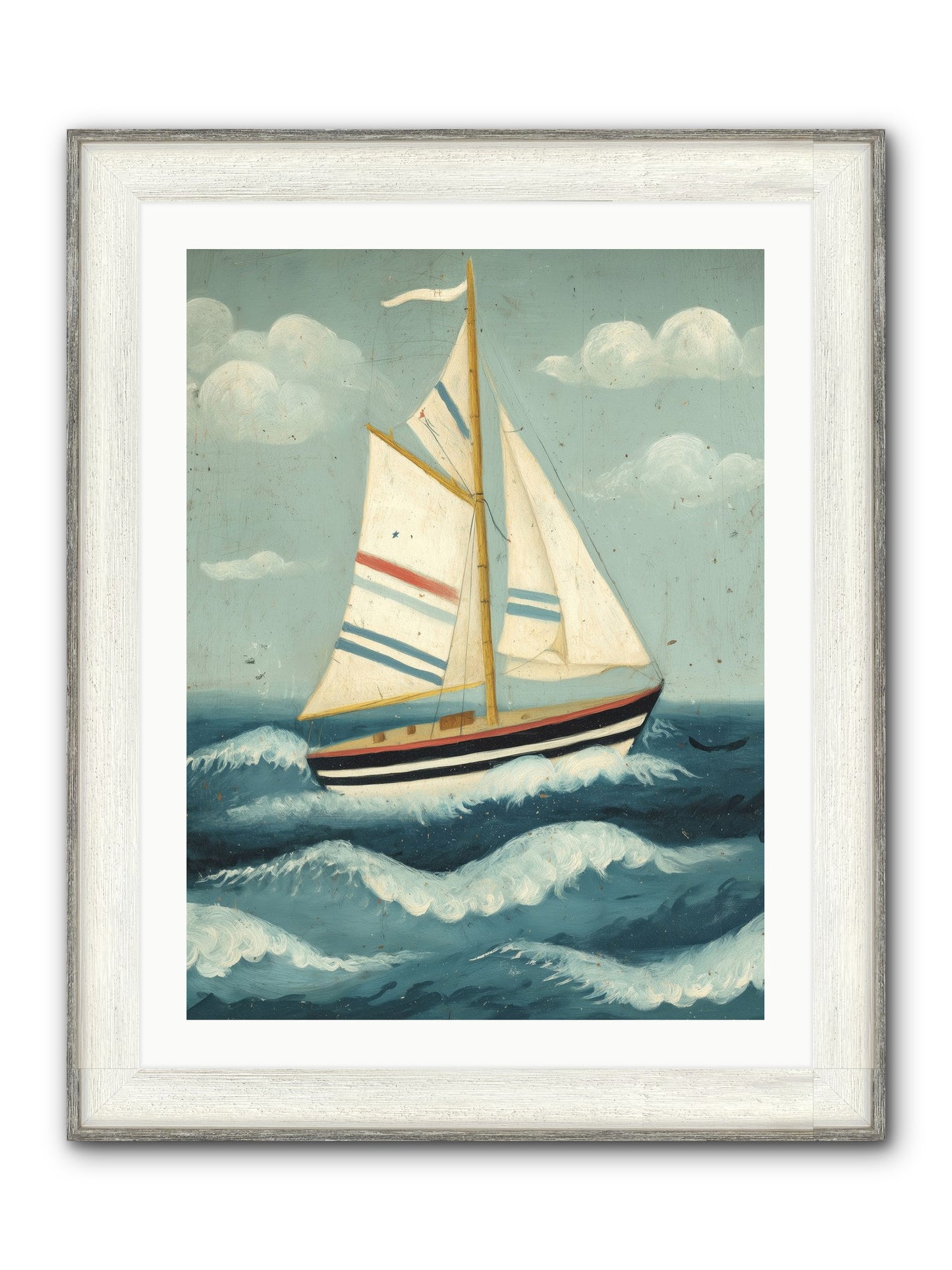 Wind Dancer Framed Print - Driftwood White 24x32