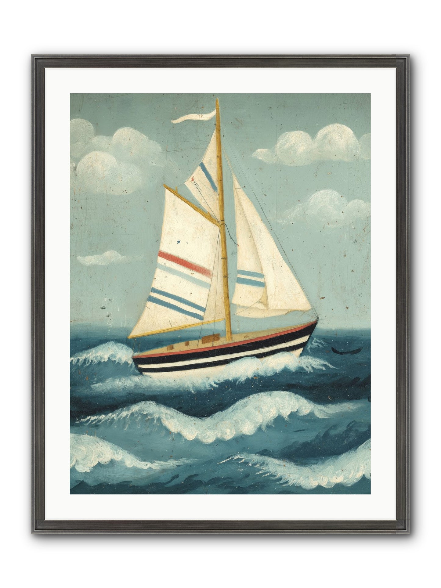 Wind Dancer Framed Print - Slimwoods Black/Silver 24x32