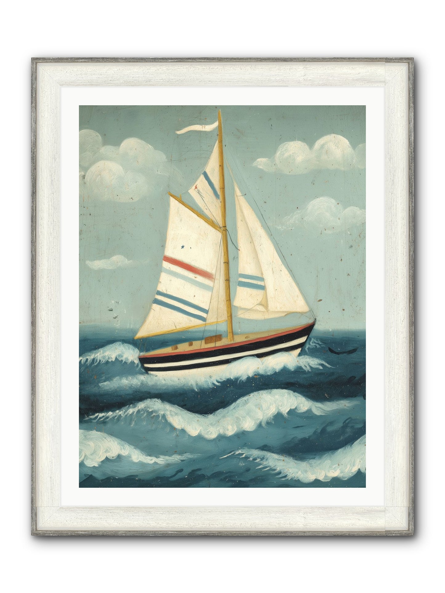 Wind Dancer Framed Print - Driftwood White 30x40