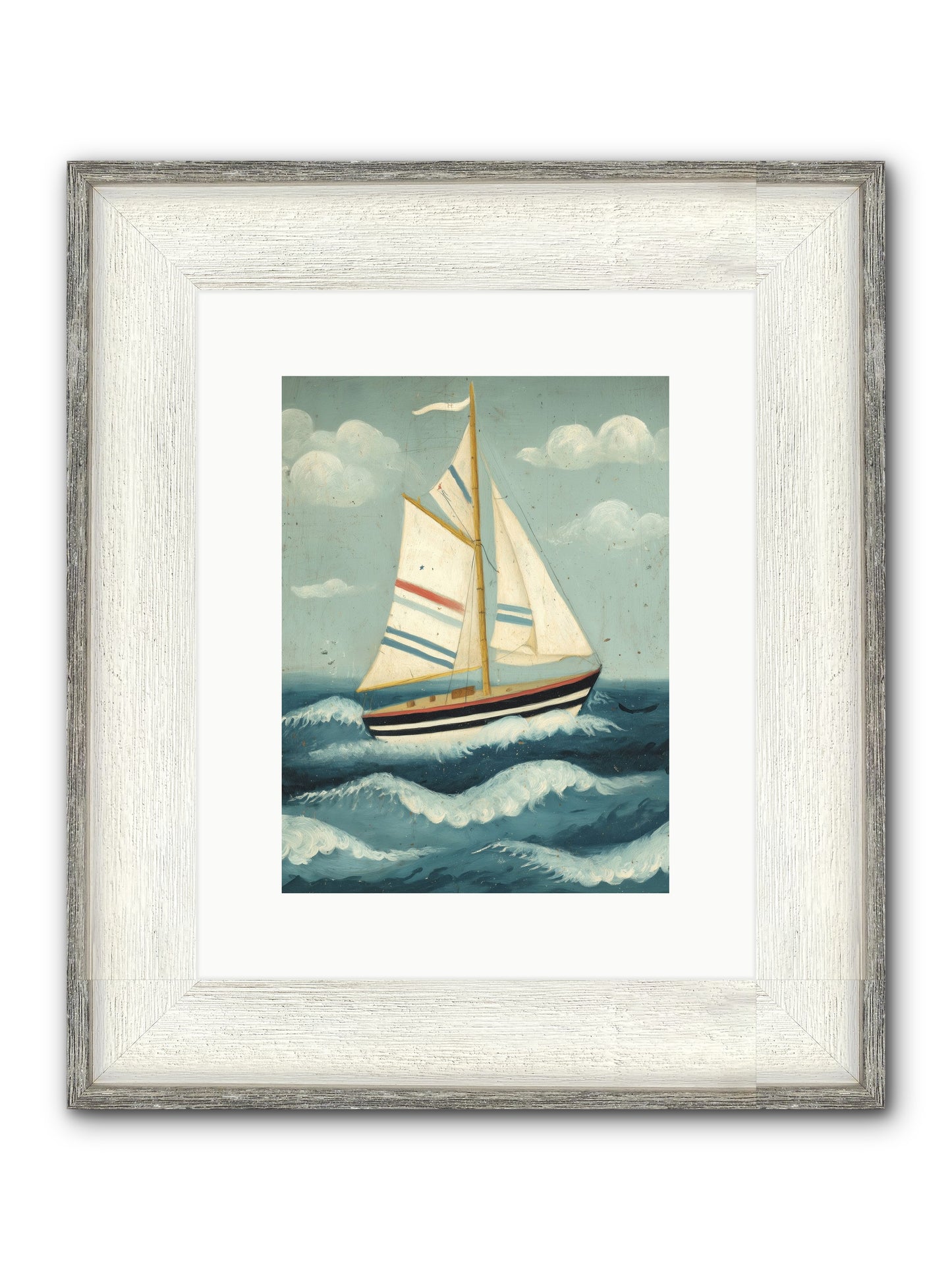 Wind Dancer Framed Print - Driftwood White 9x12