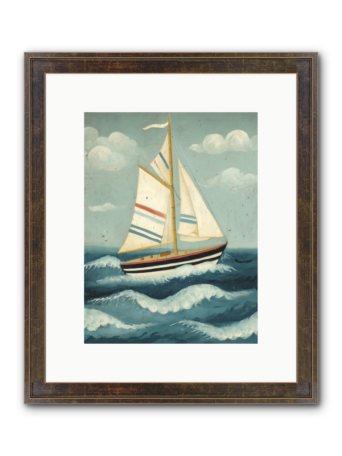 Wind Dancer Framed Print - Slimwoods Black/Gold 9x12