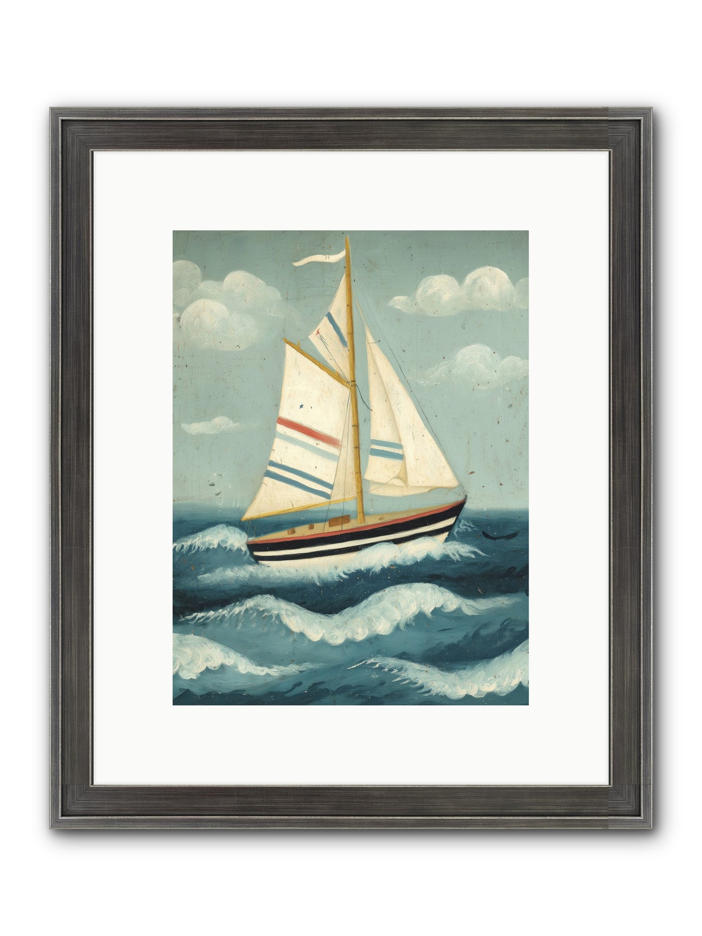 Wind Dancer Framed Print - Slimwoods Black/Silver 9x12