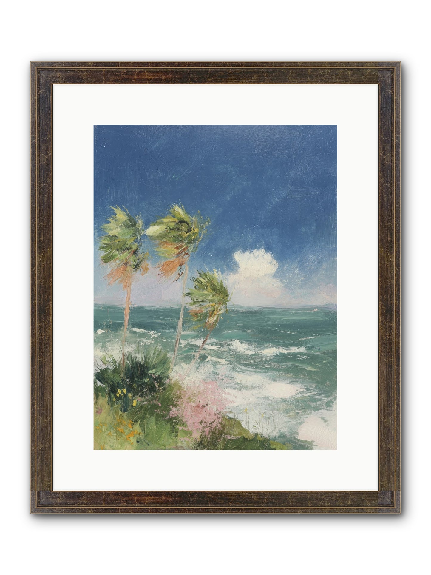 Wind-Kissed Wandering Framed Print - Slimwoods Black/Gold 12x16