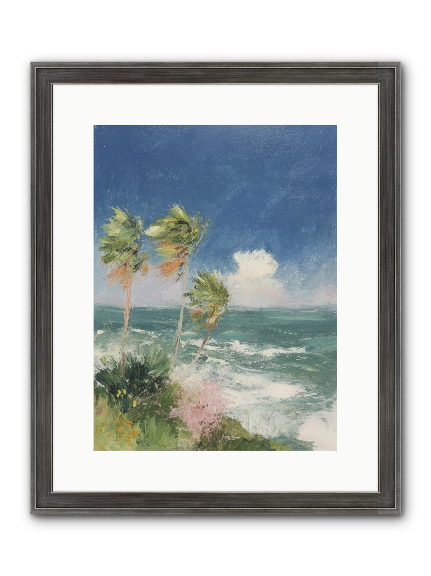Wind-Kissed Wandering Framed Print - Slimwoods Black/Silver 12x16