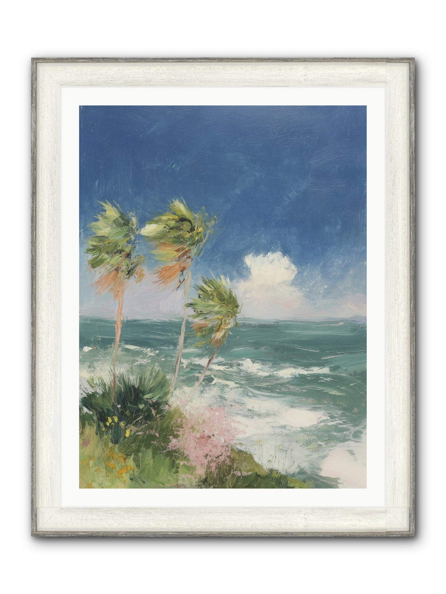 Wind-Kissed Wandering Framed Print - Driftwood White 30x40