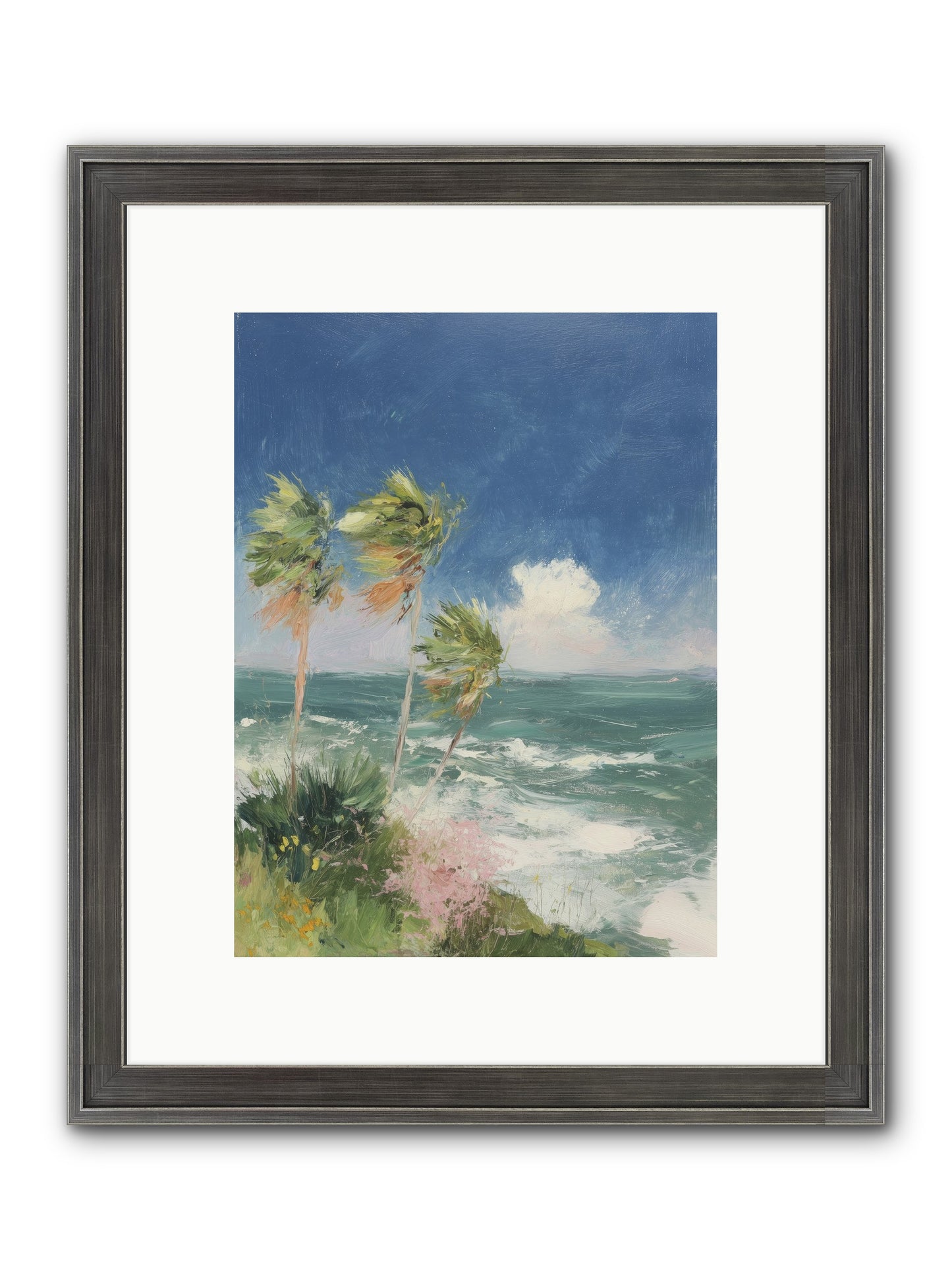 Wind-Kissed Wandering Framed Print - Slimwoods Black/Silver 9x12