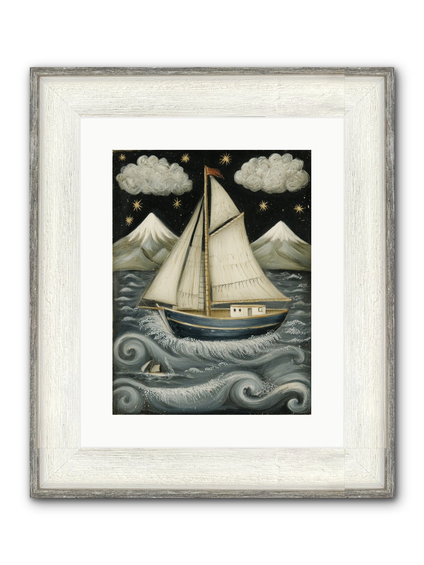 Wind Singer Framed Print - Driftwood White 12x16