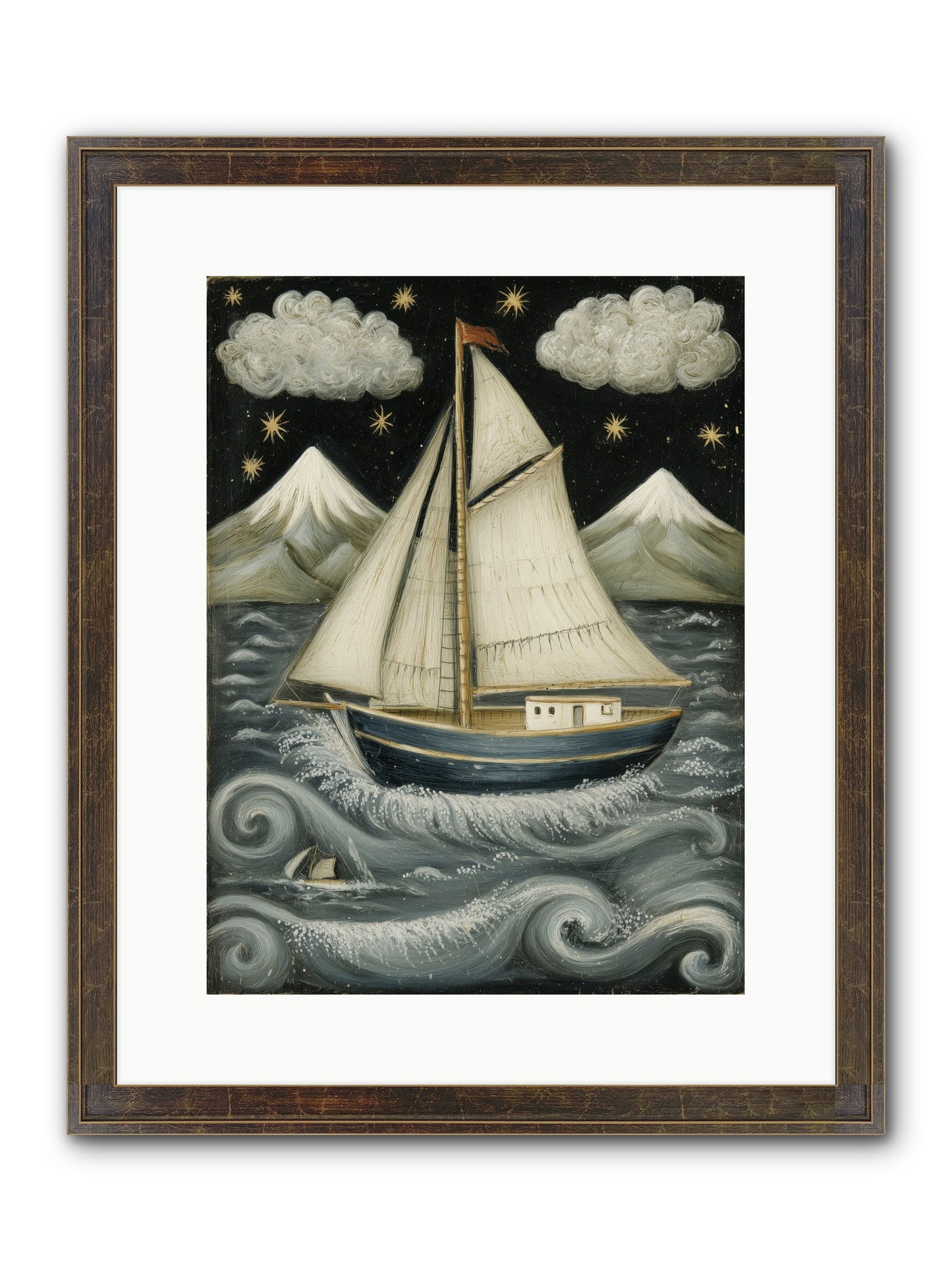 Wind Singer Framed Print - Slimwoods Black/Gold 12x16