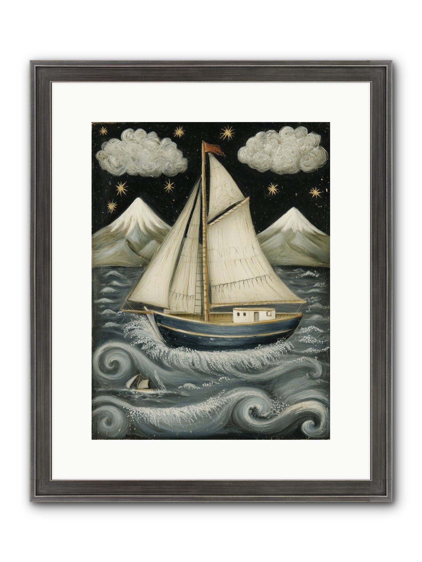 Wind Singer Framed Print - Slimwoods Black/Silver 12x16